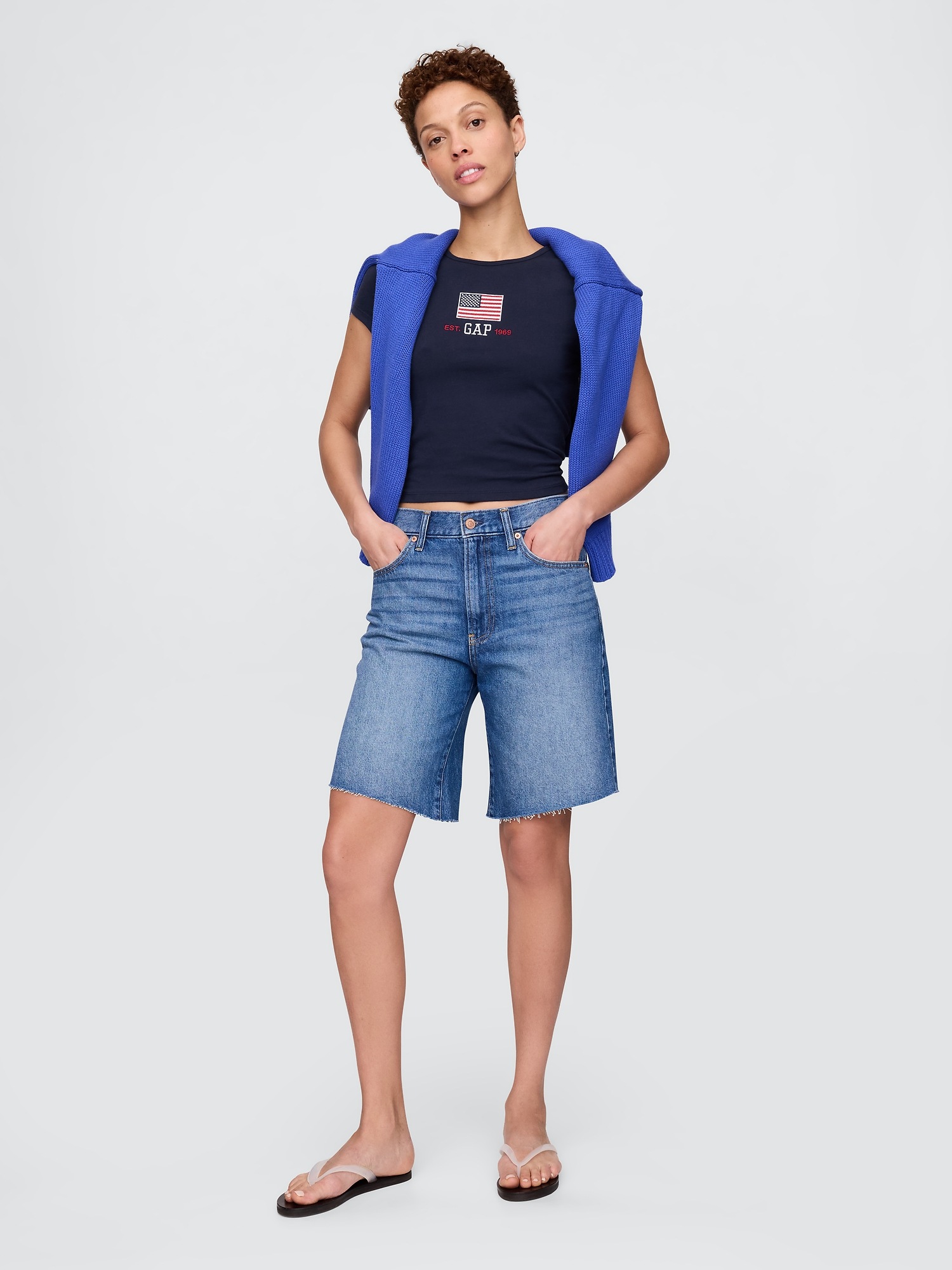 GAP Crop T-shirt Americana - Women's