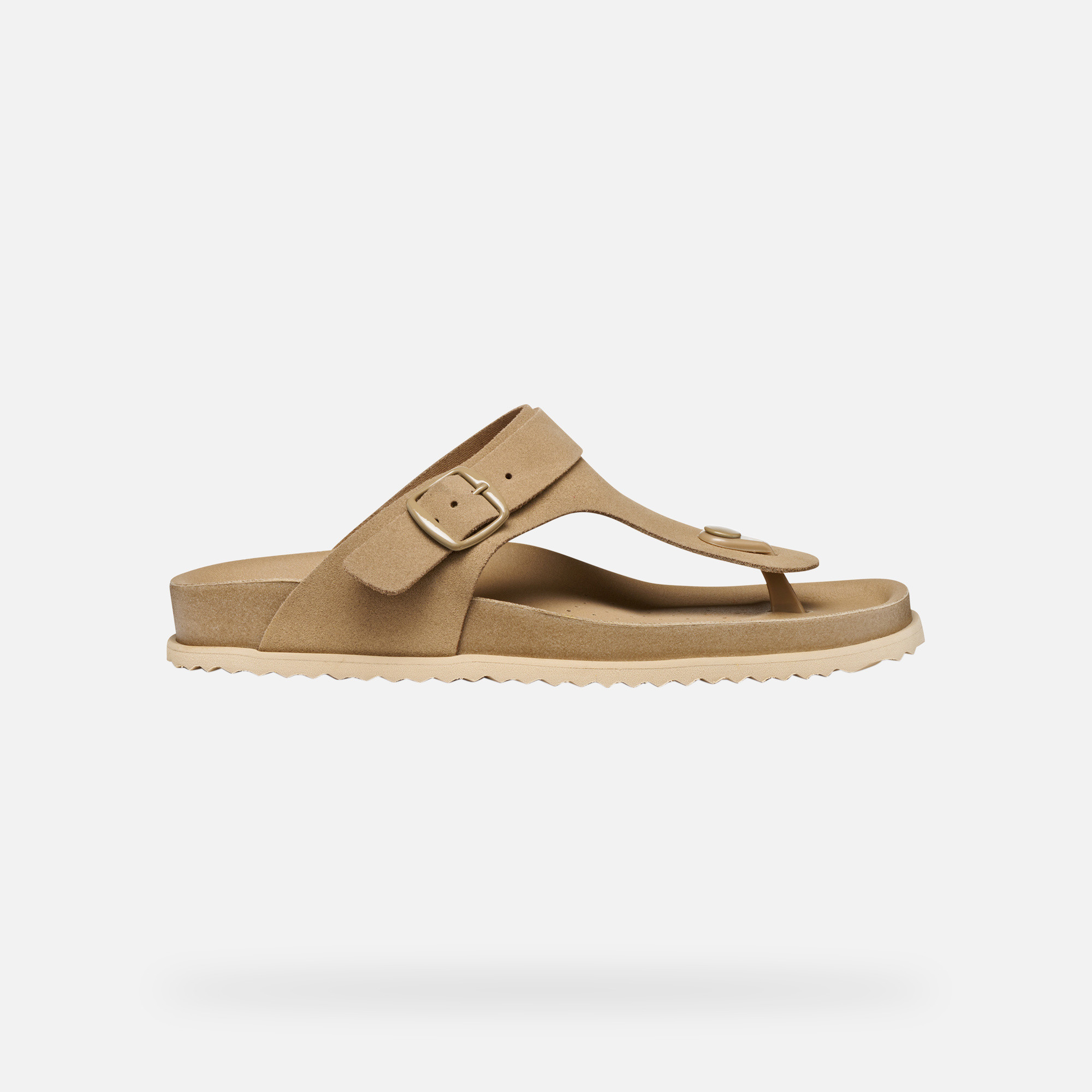 Beige women's flip-flops Geox Sandybett - Women's