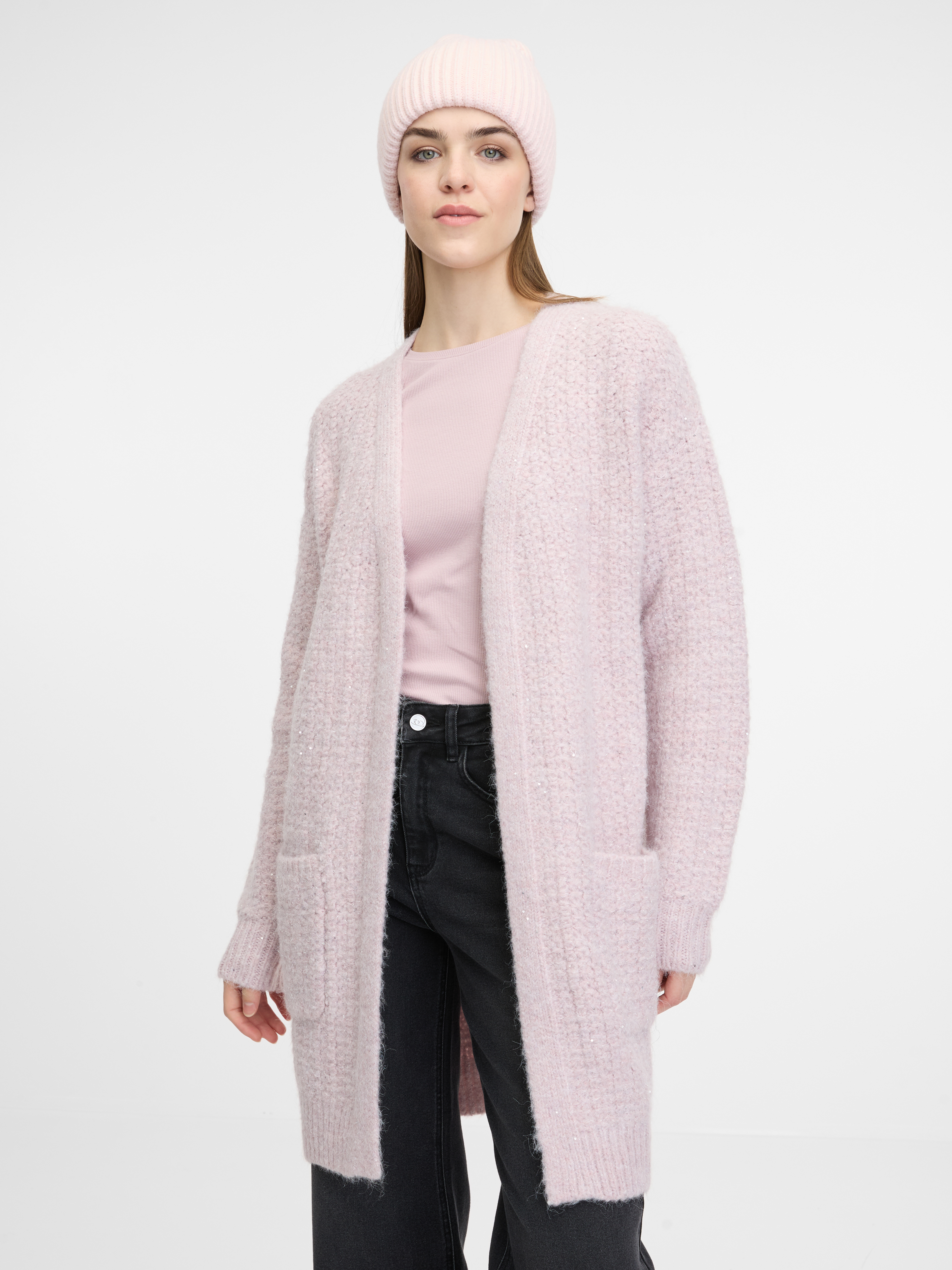 Light pink womens cardigan ORSAY - Womens