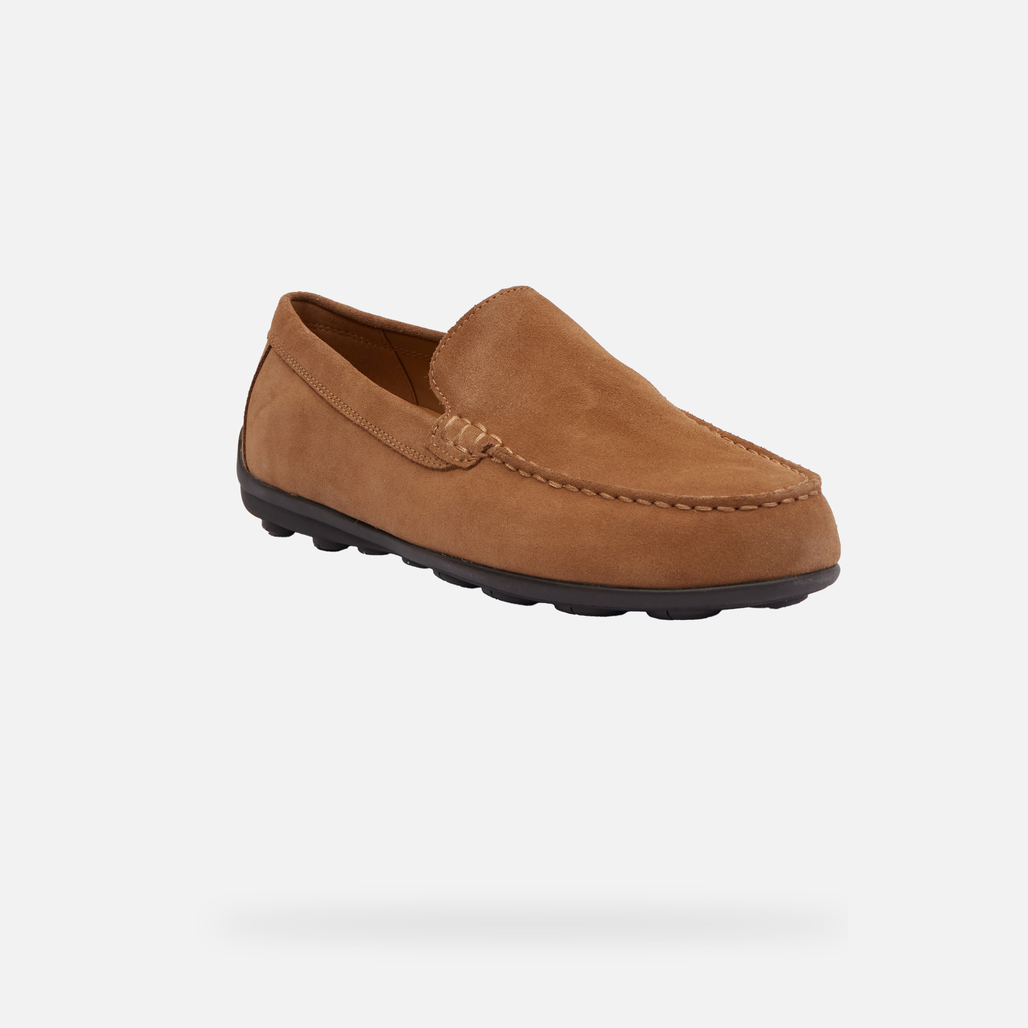 Light brown men&#039;s moccasins Geox Spherica EC16 - Men&#039;s