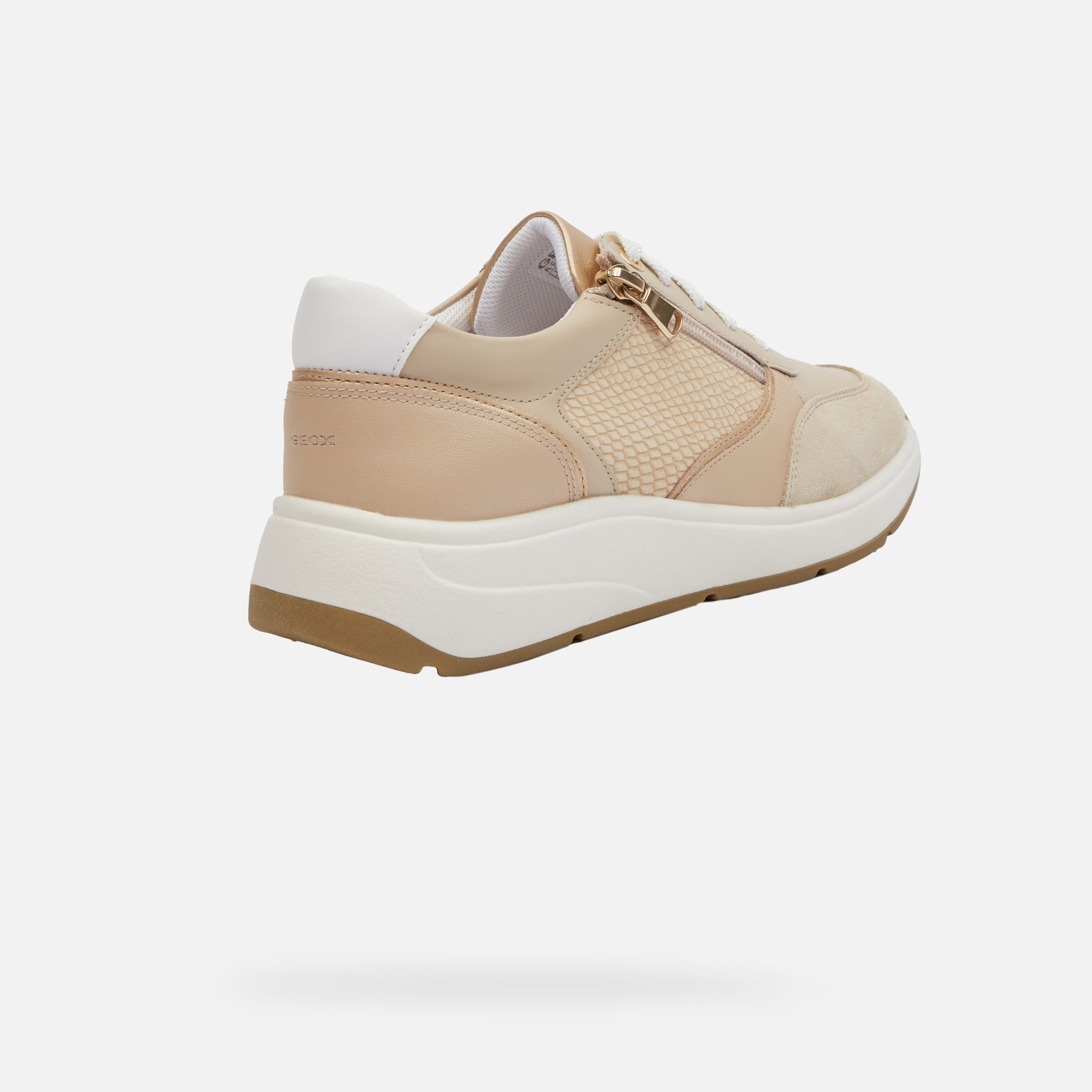 Beige women's sneakers Geox Cristael - Women's