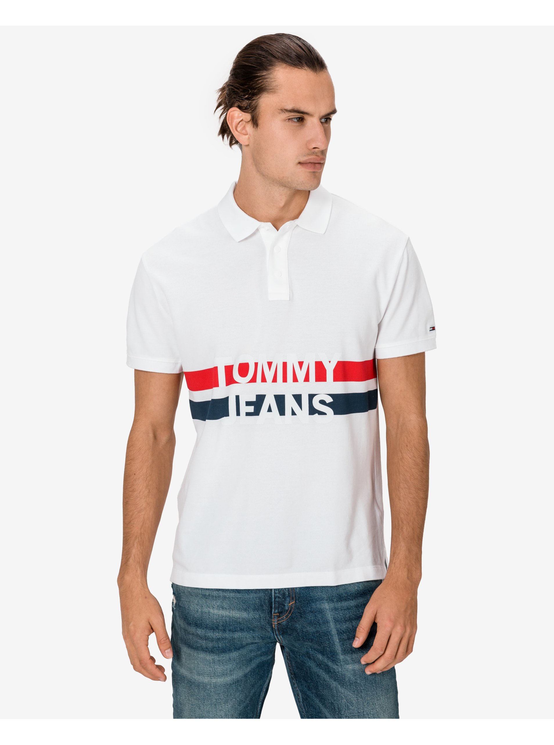 Block Stripe Polo T-shirt Tommy Jeans - Men