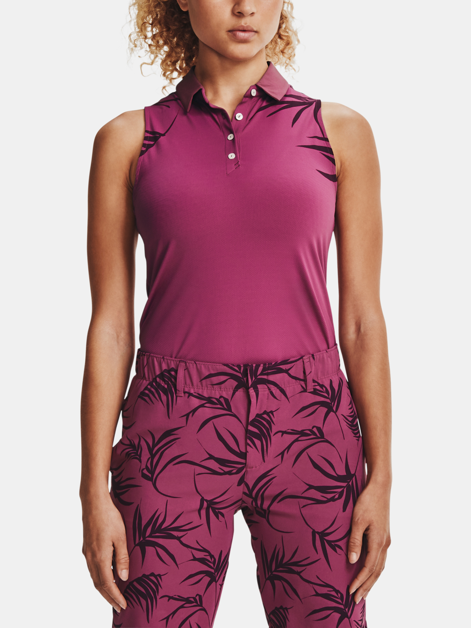 Under Armour Tank Top Iso-Chill Sleeveless Polo-PNK - Women