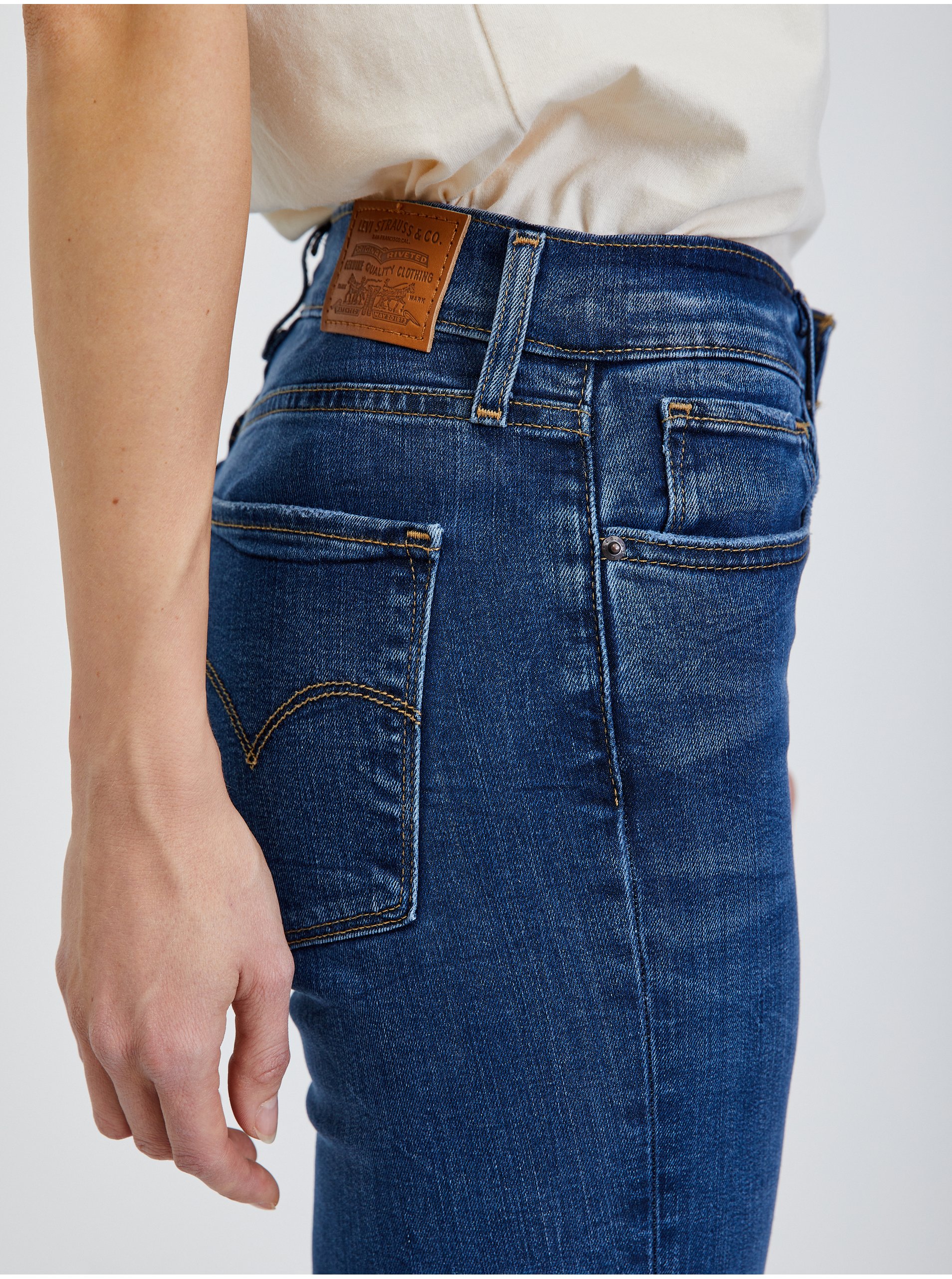Straight fit pentru femei Levi's® - albastru inchis
