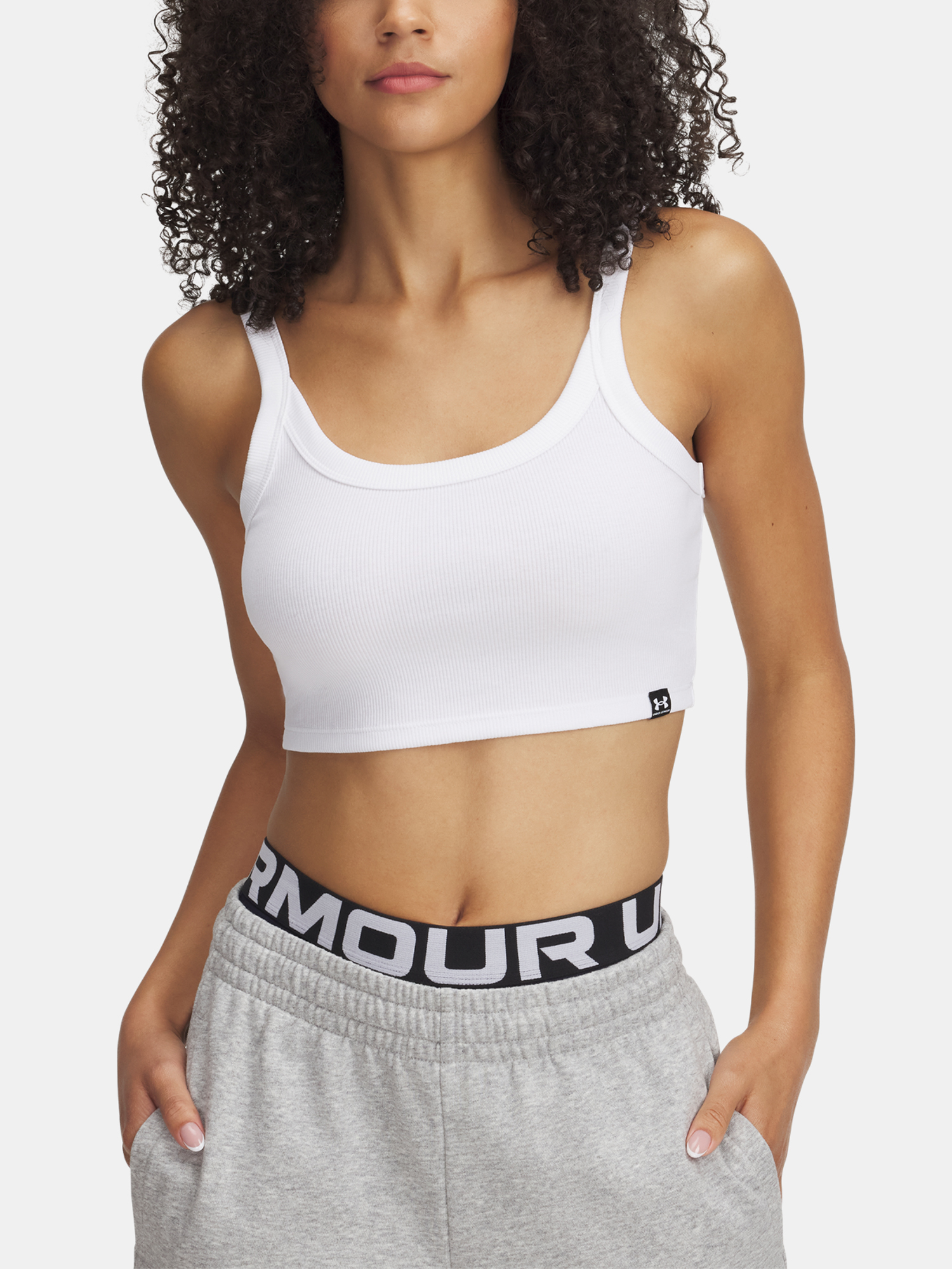 Womens tank top Under Armour UA Rival Rib Baby Tank - Womens