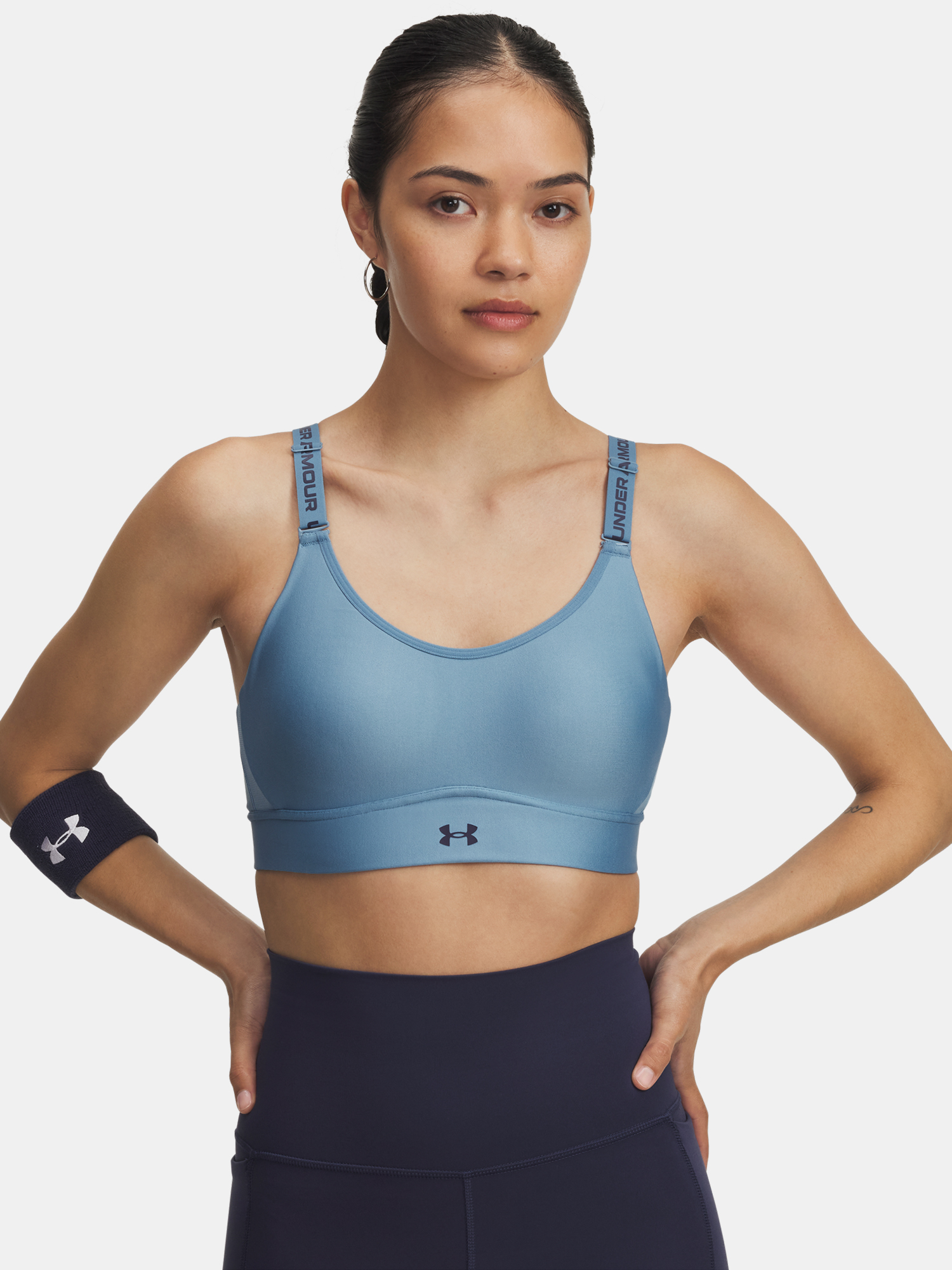 Womens bra Under Armour UA Infinity Mid 2.0 Bra-BLU - Womens