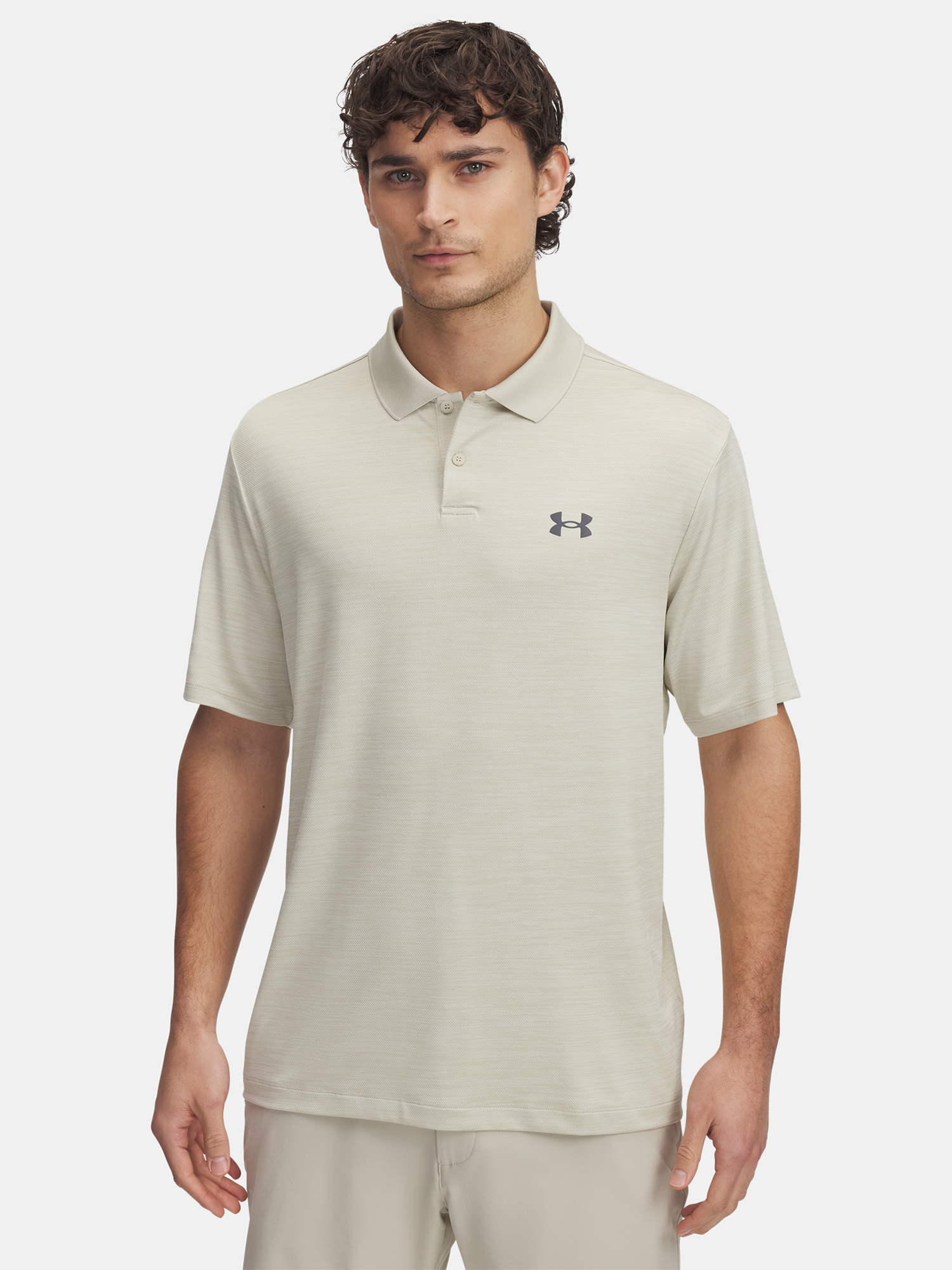 Mens Under Armour UA Matchplay T-Shirt Polo-BRN - Mens