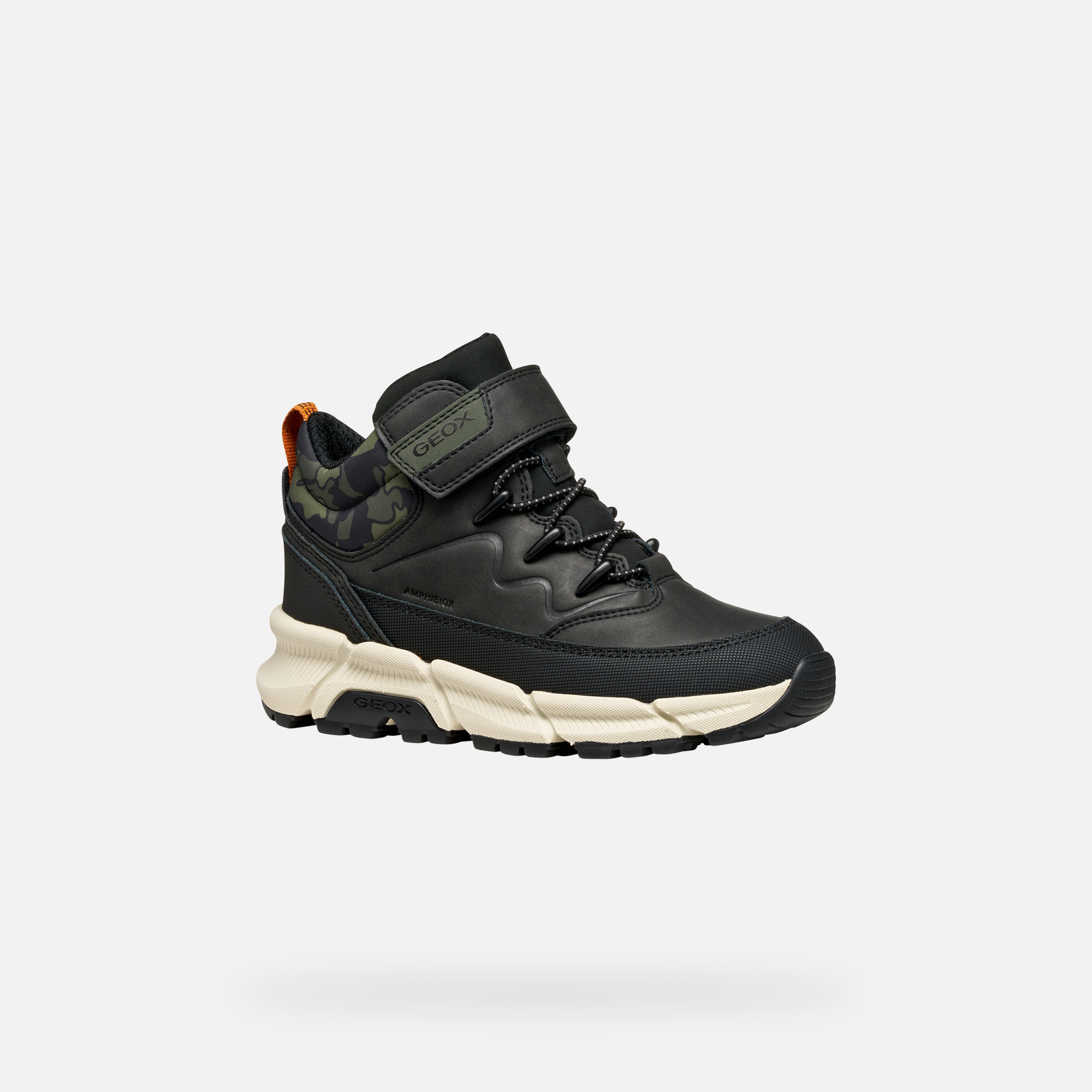Black boys' ankle boots Geox Flexyper Plus - Boys