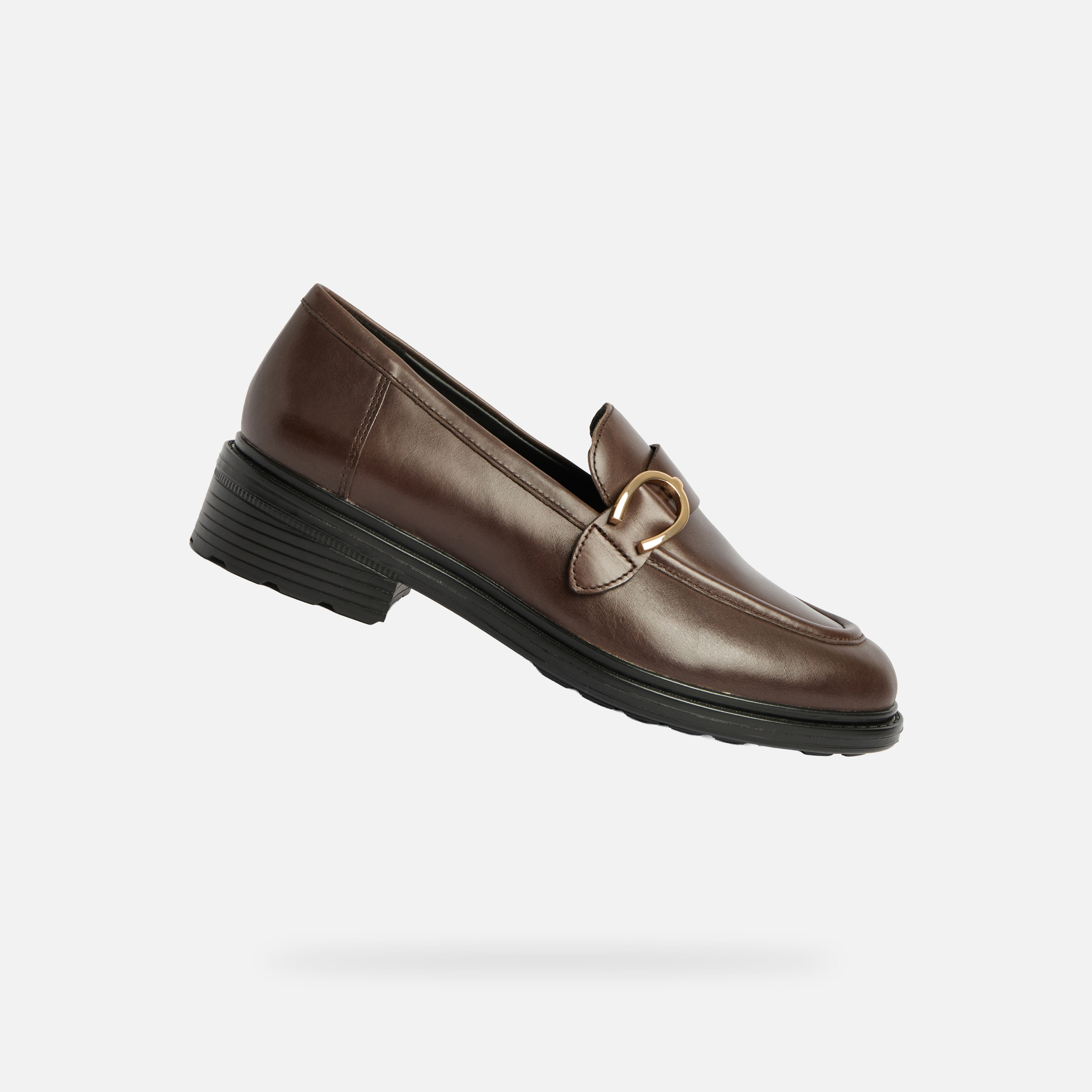 Brown womens moccasins Geox Walk Pleasure - Womens