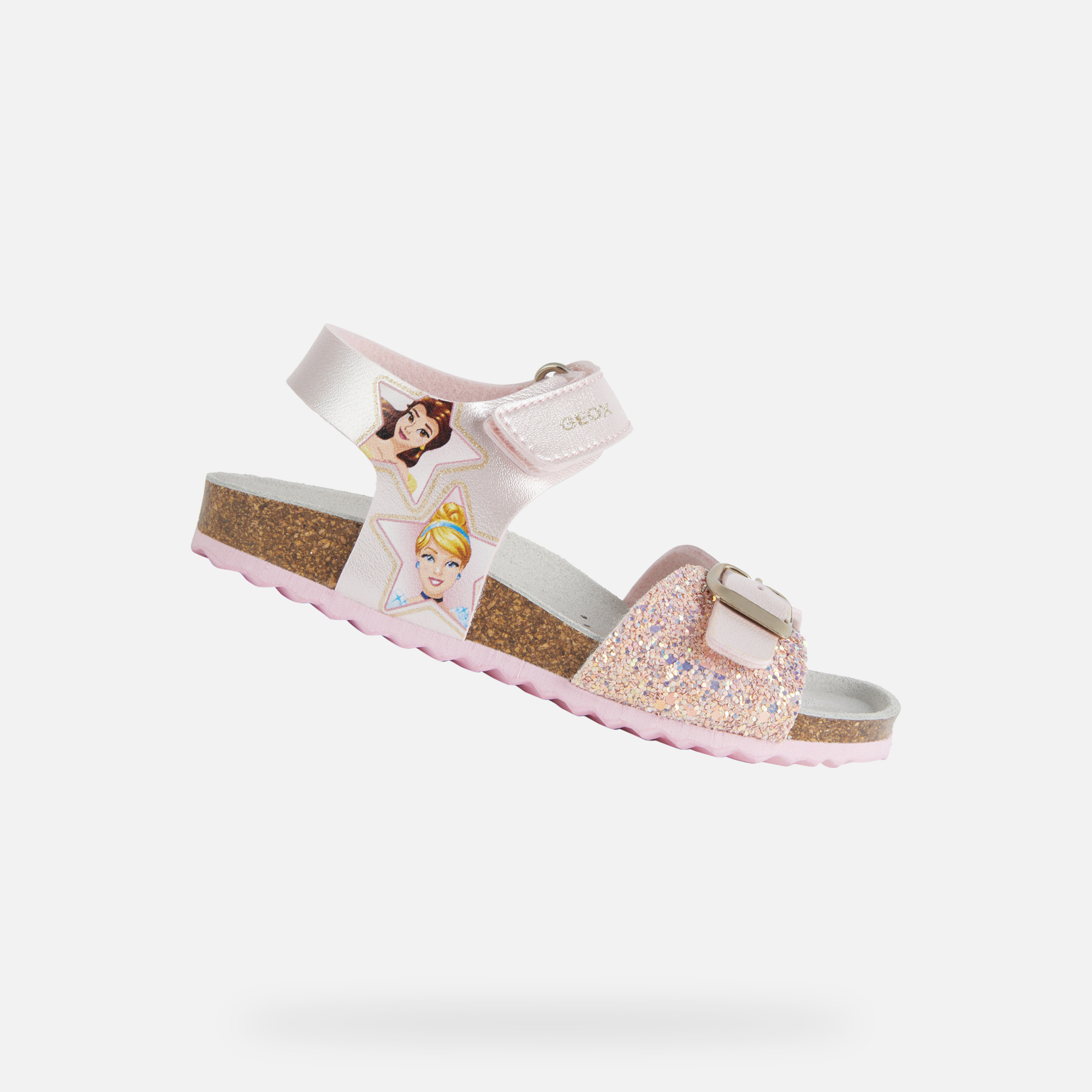 Light Pink Girls Sandals Geox Adriel - Girls