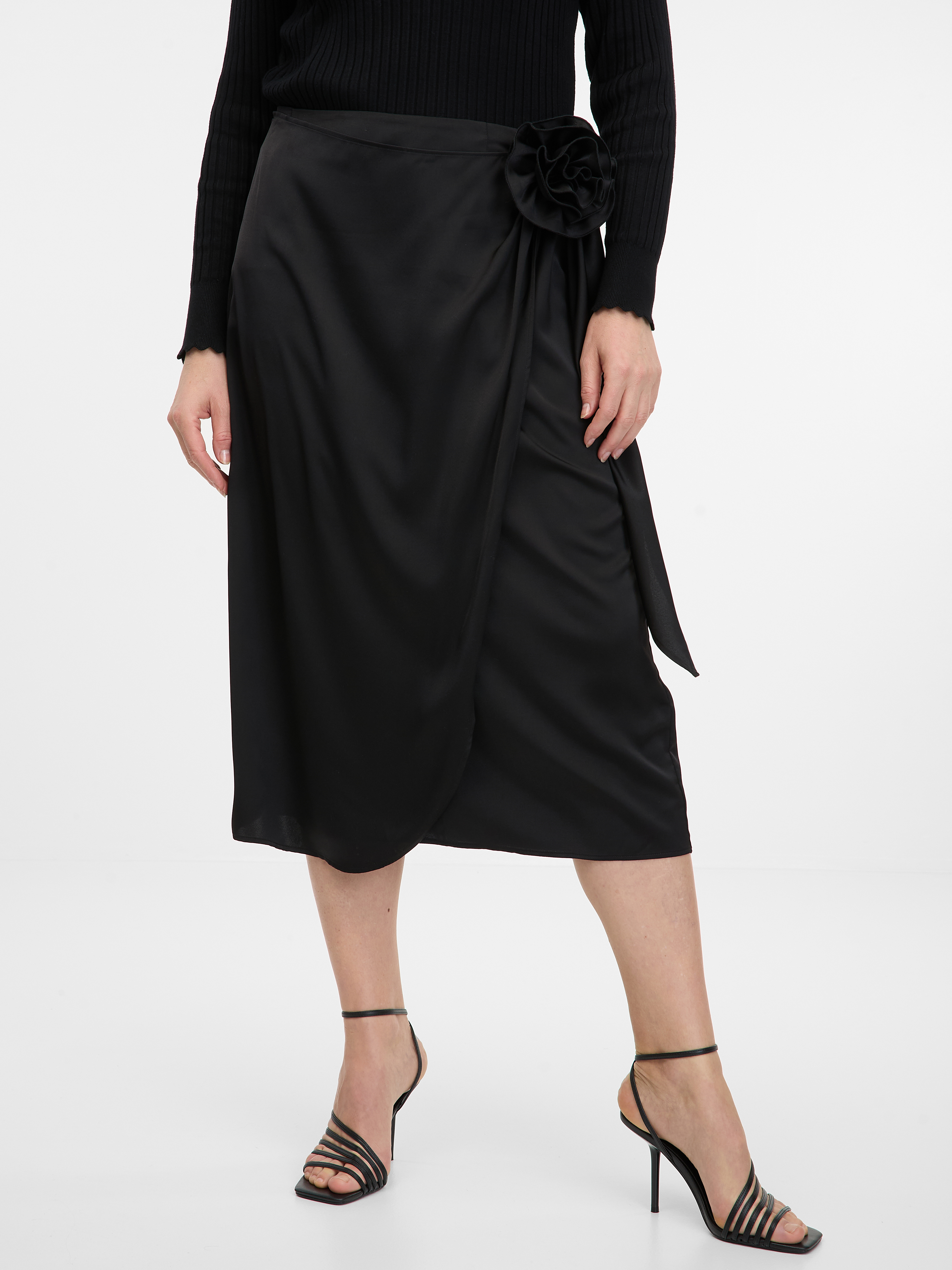 Black women&#039;s midi skirt ORSAY - Women&#039;s