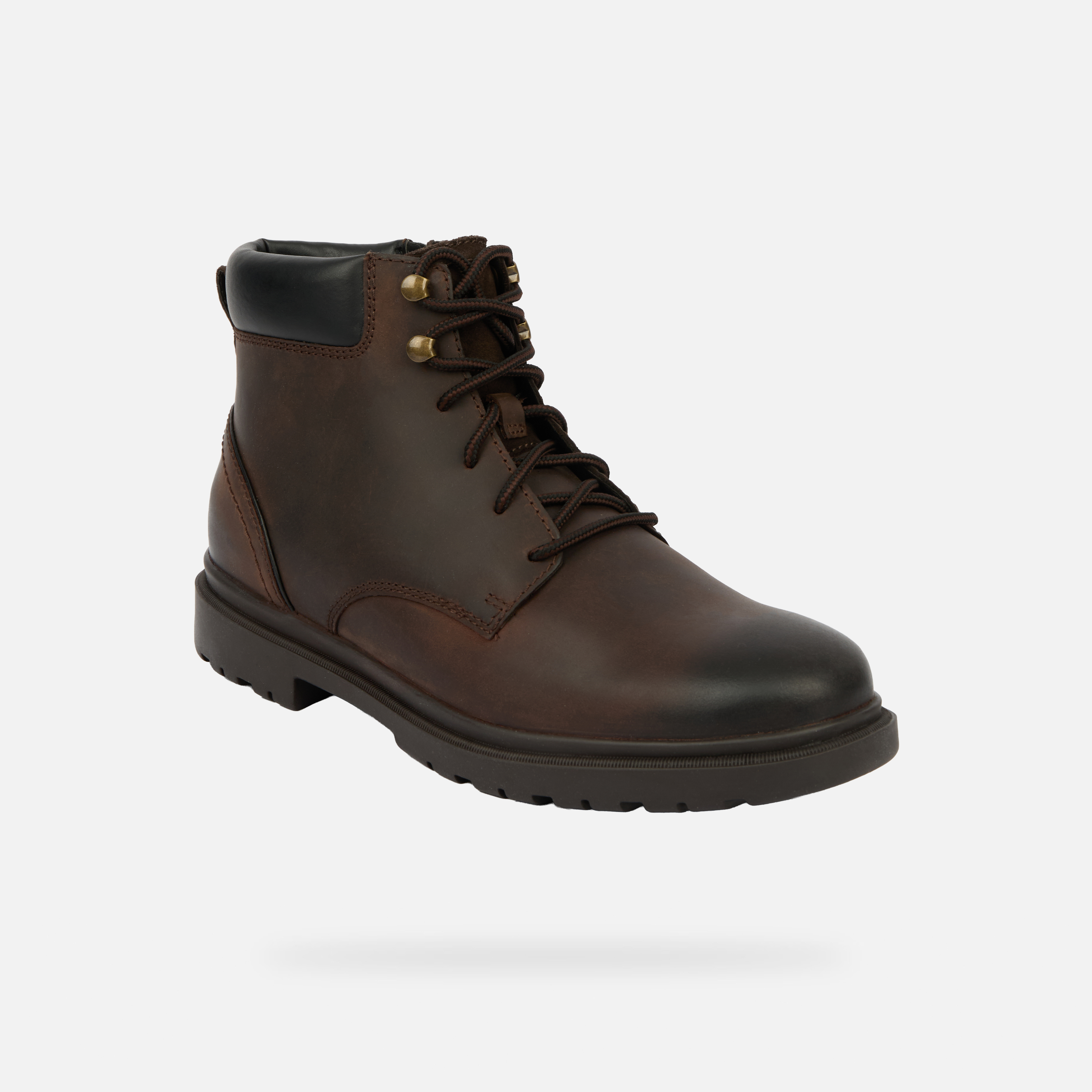 Dark Brown Men's Ankle Boots Geox Andalo - Mens