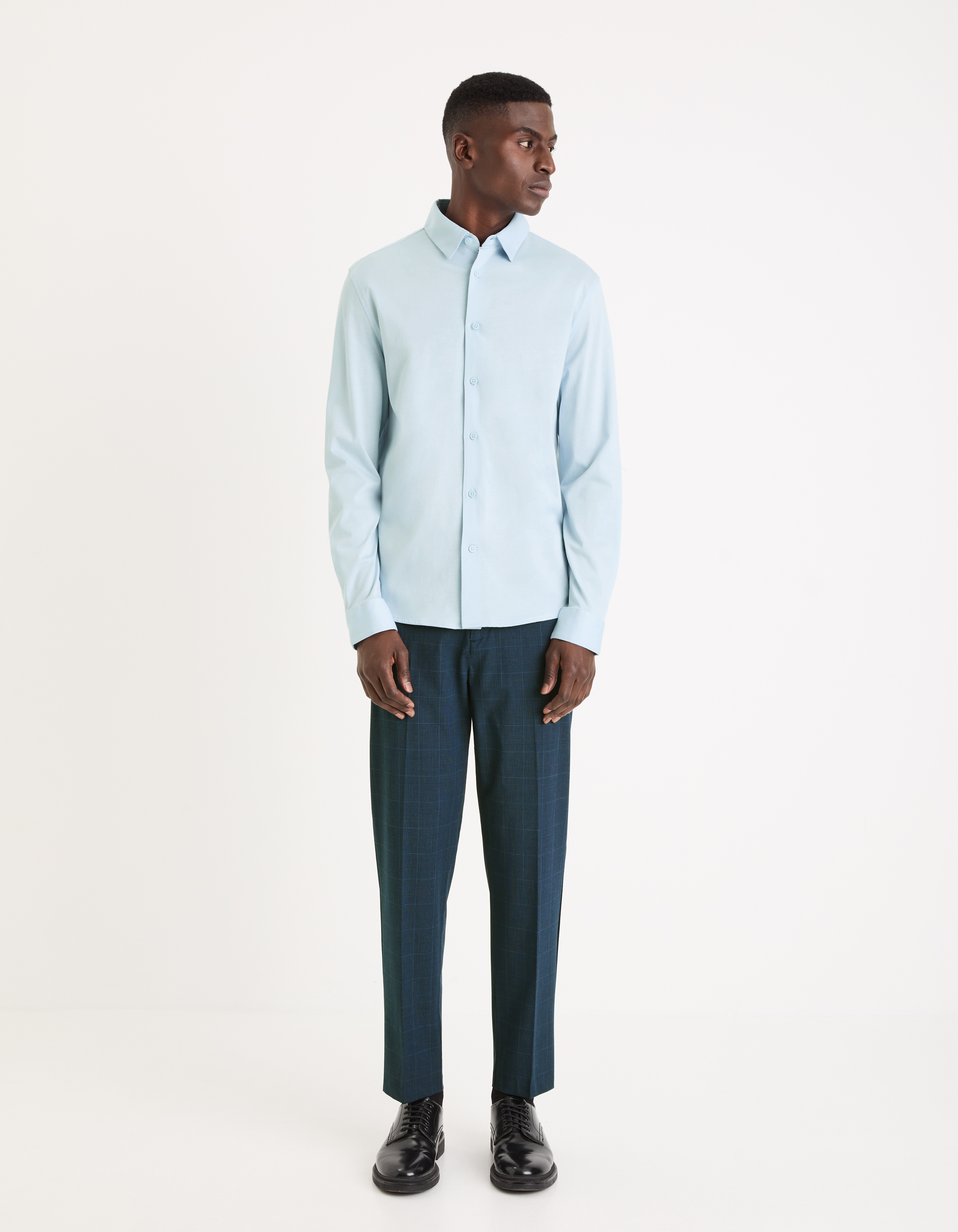 Pantaloni casual pentru barbati Celio - albastru inchis