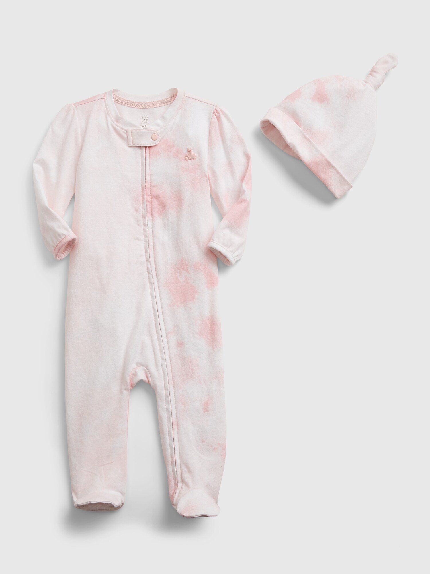 GAP Baby overal 100% organic cotton first favorite tie-dye one-piece - Dětské