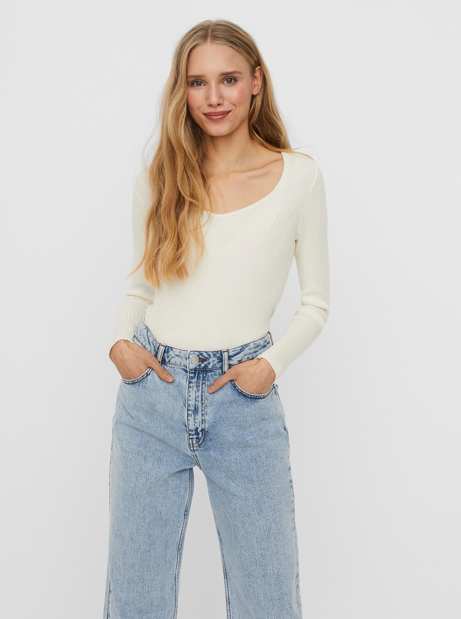 Bluze pentru femei VERO MODA - alb