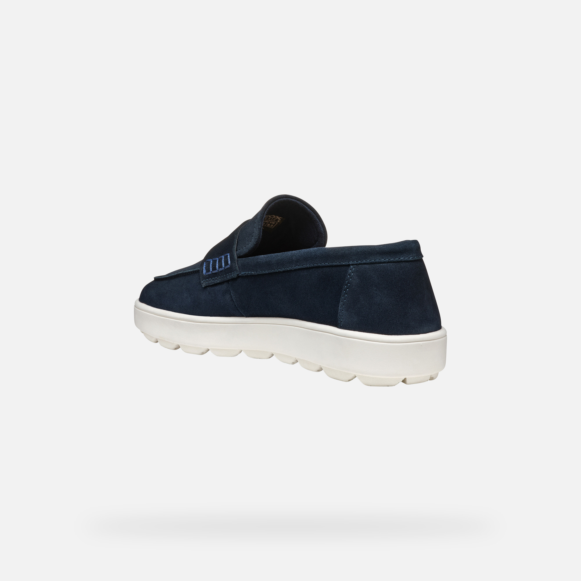 Dark blue men&#039;s moccasins Geox Spherica ECUB-1 - Men