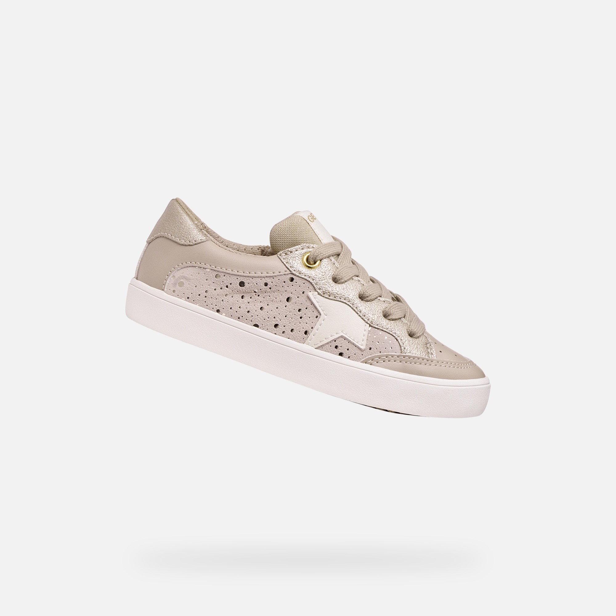 Beige Girls Sneakers Geox Gisli - Girls