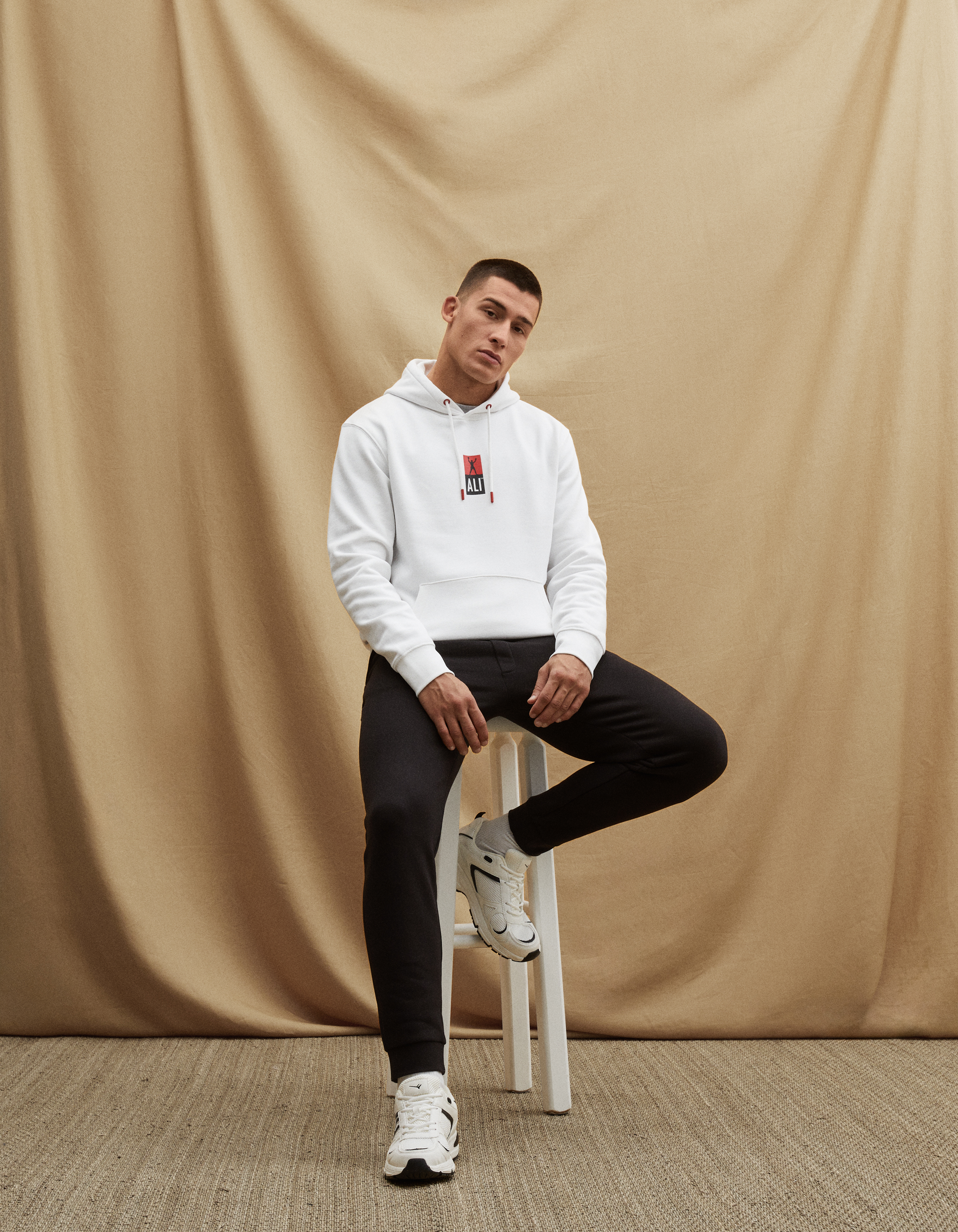 Pulovere cu gluga pentru barbati Celio - alb