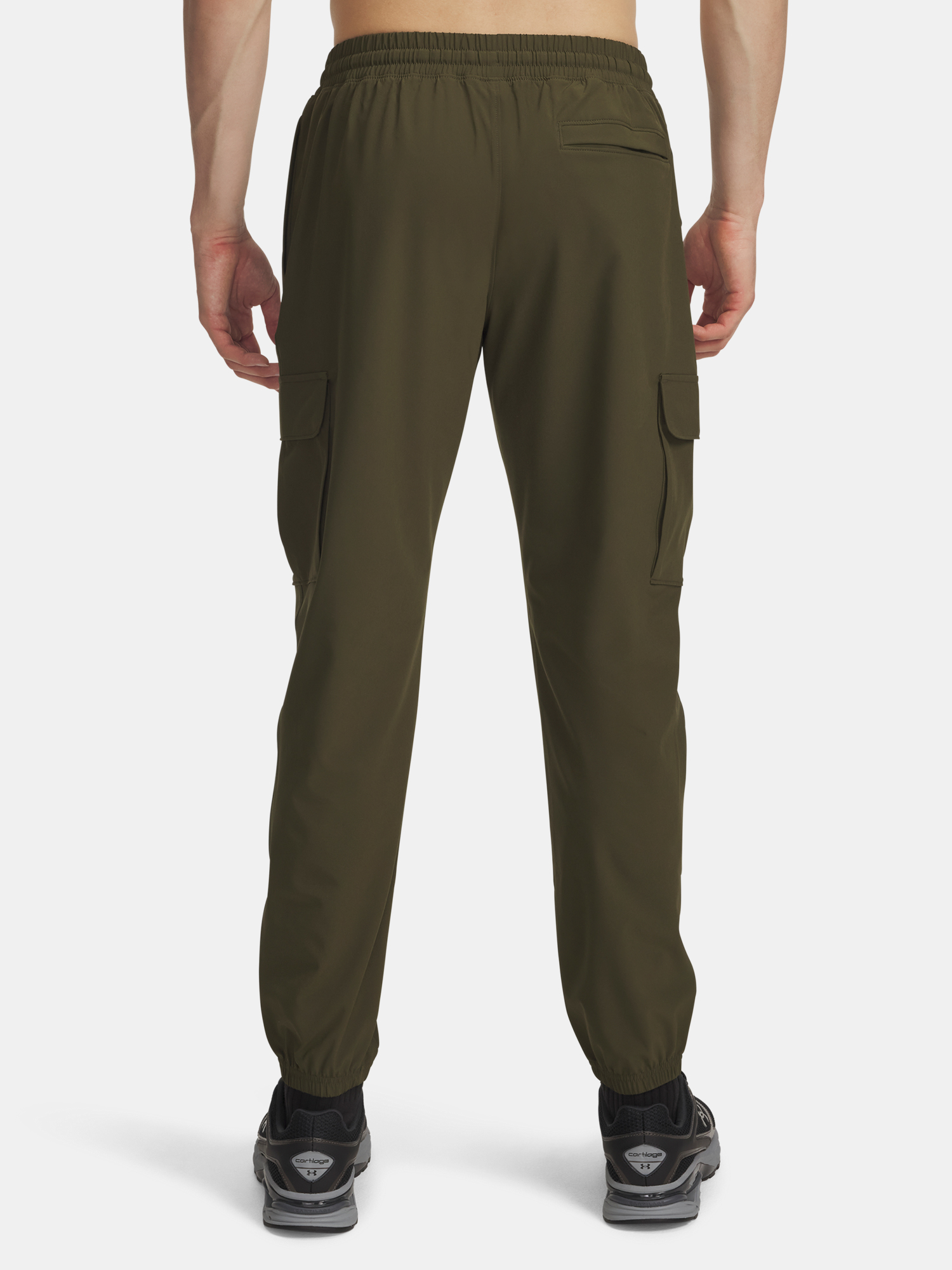 Men&#039;s Under Armour UA Vibe Woven Cargo Pants-GRN - Mens