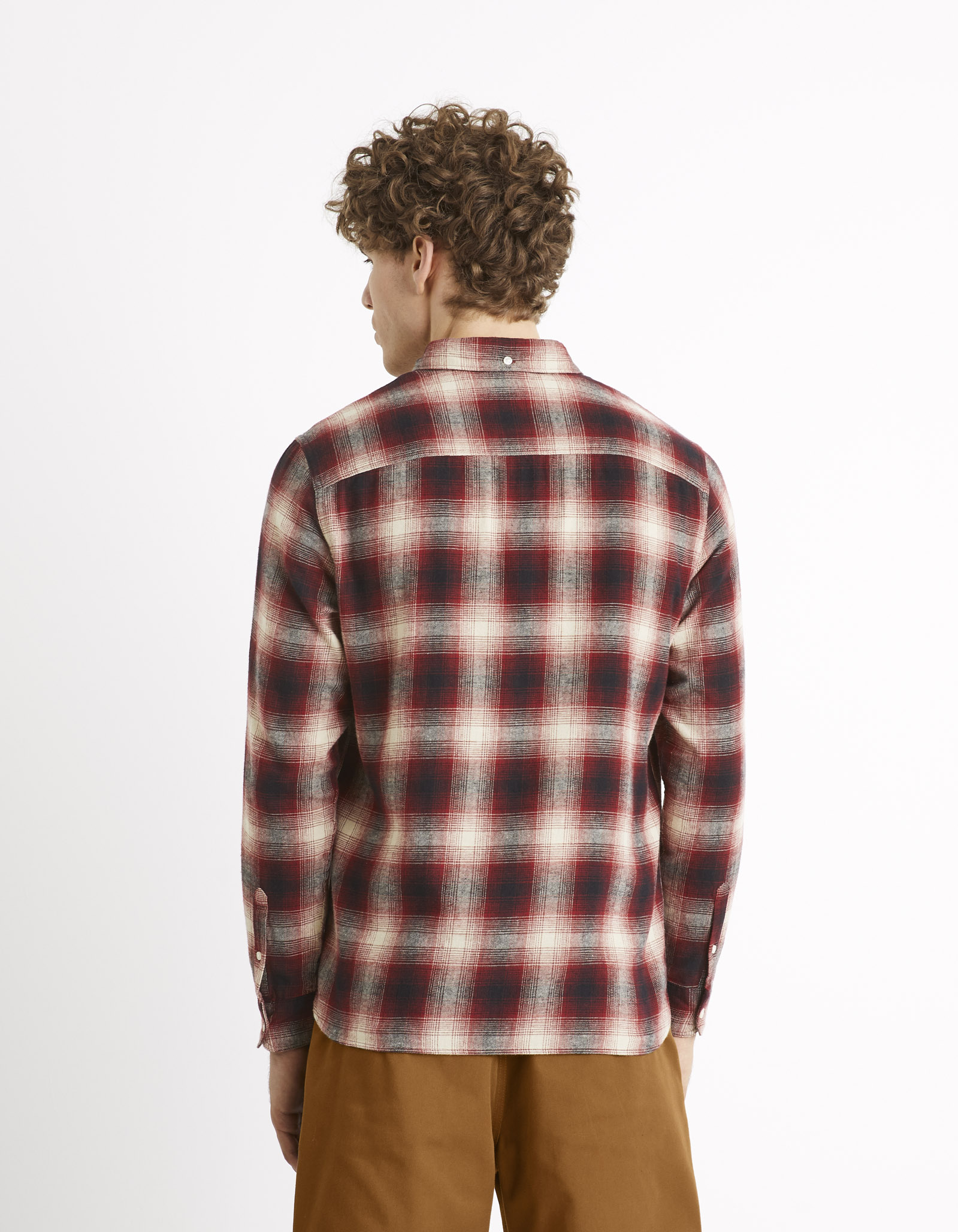 Celio Flannel Plaid Shirt Camulto - Men