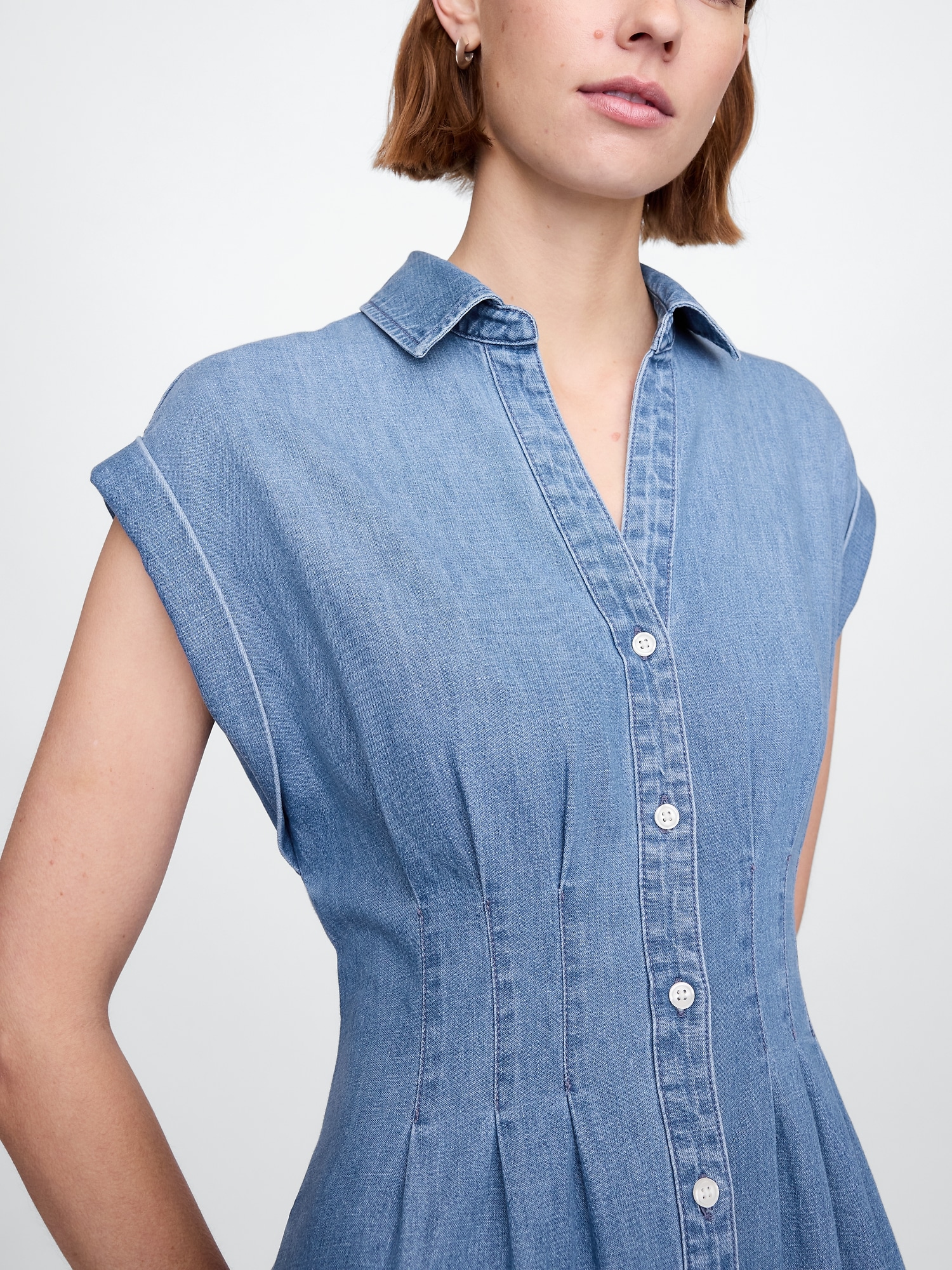 GAP Denim shirt maxi dress - Women's
