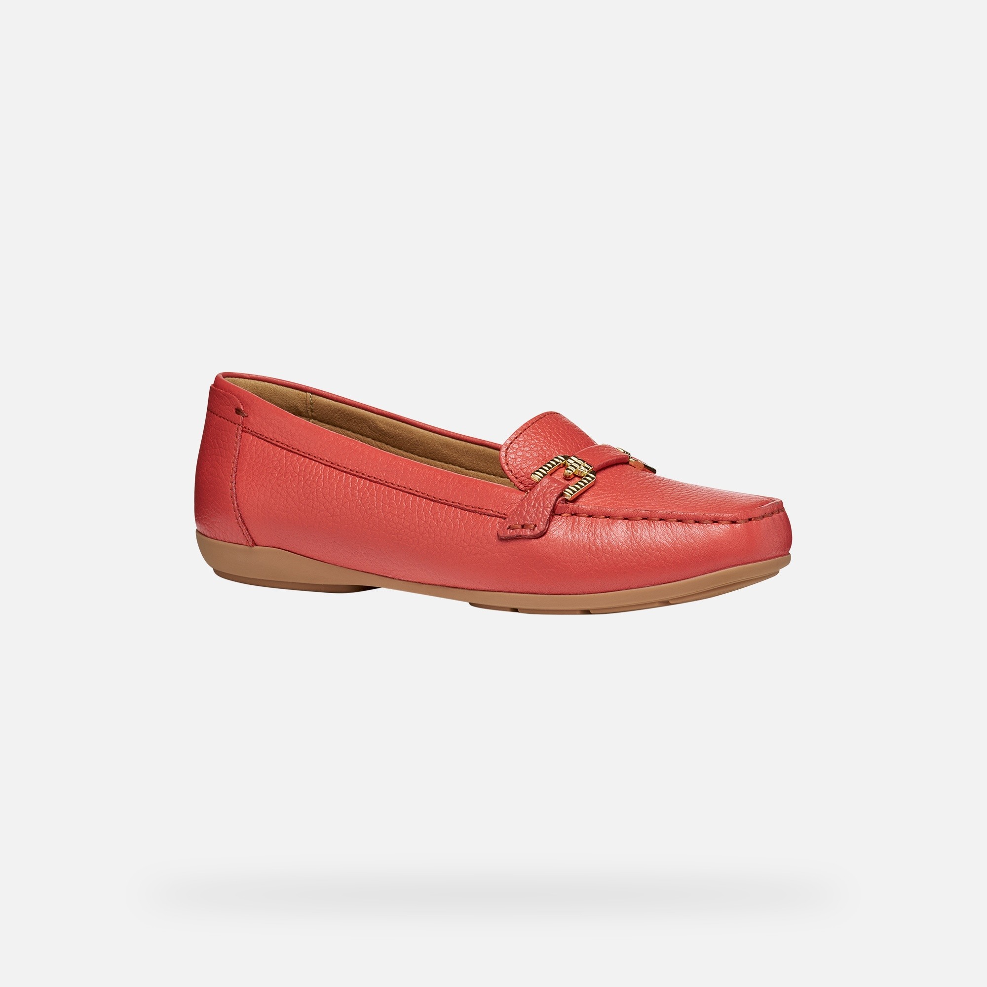Červené dámske loafers Geox Annytah Power
