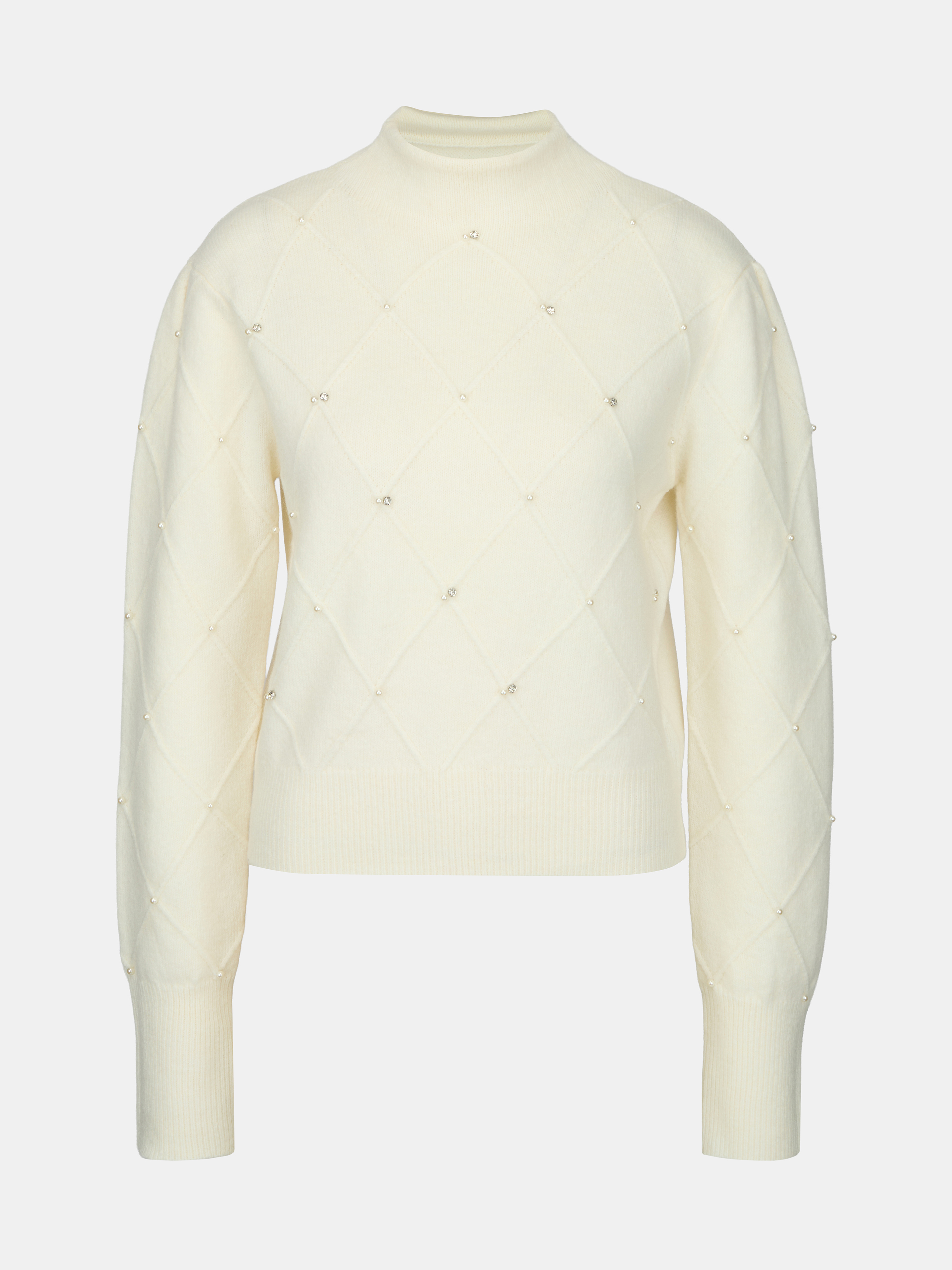 Krémový dámsky sveter s aplikáciou ORSAY