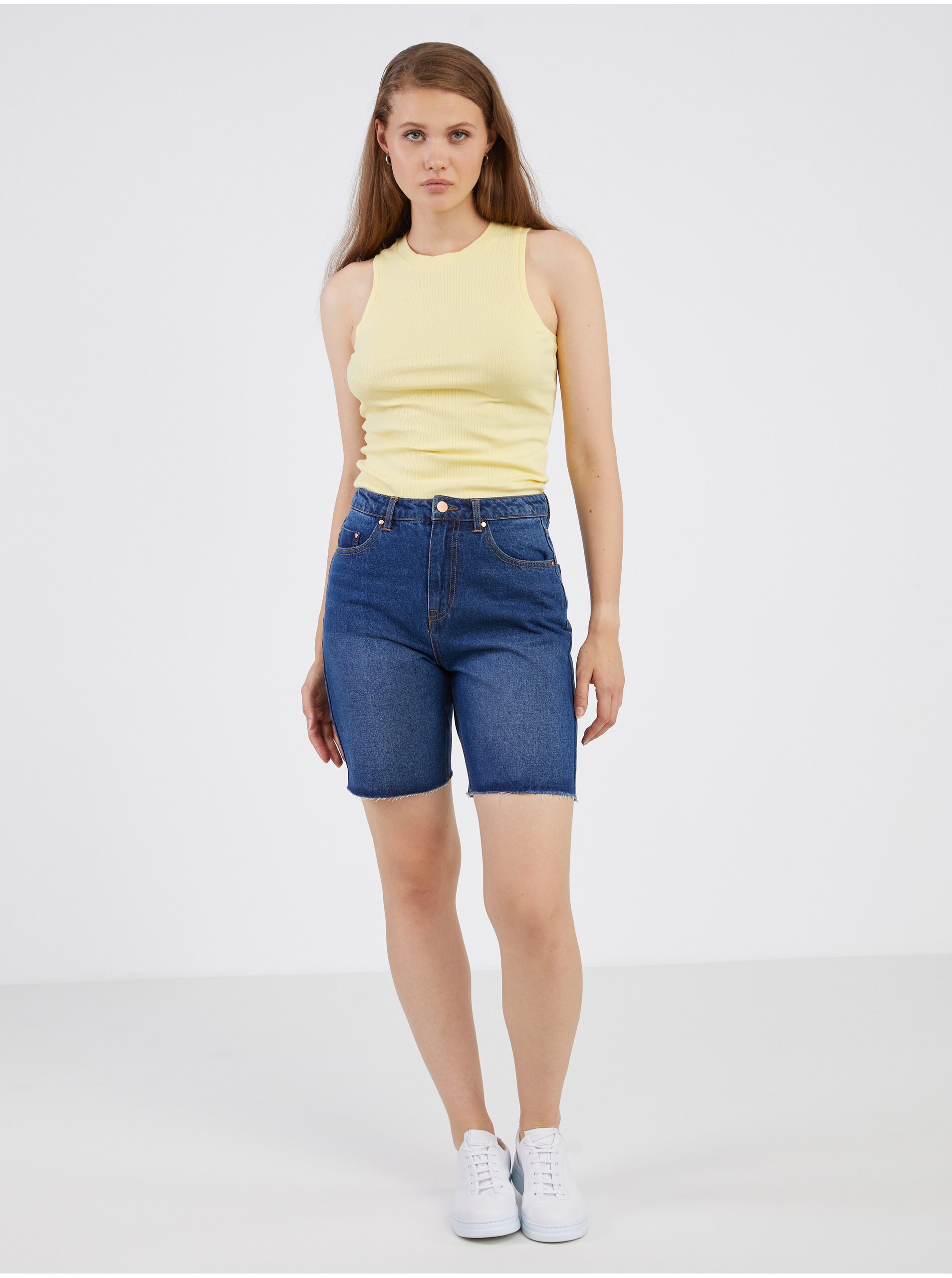 Pantaloni scurti pentru femei JDY - albastru