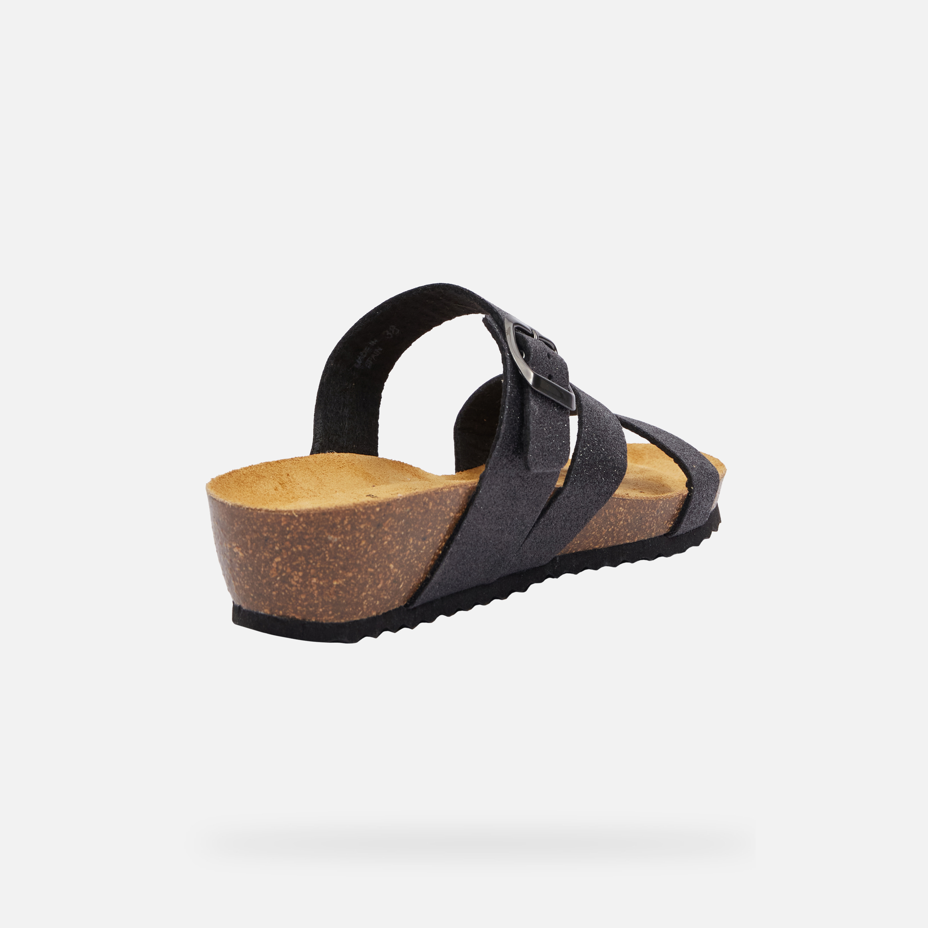 Black women's slippers Geox New Sthellae - Women's