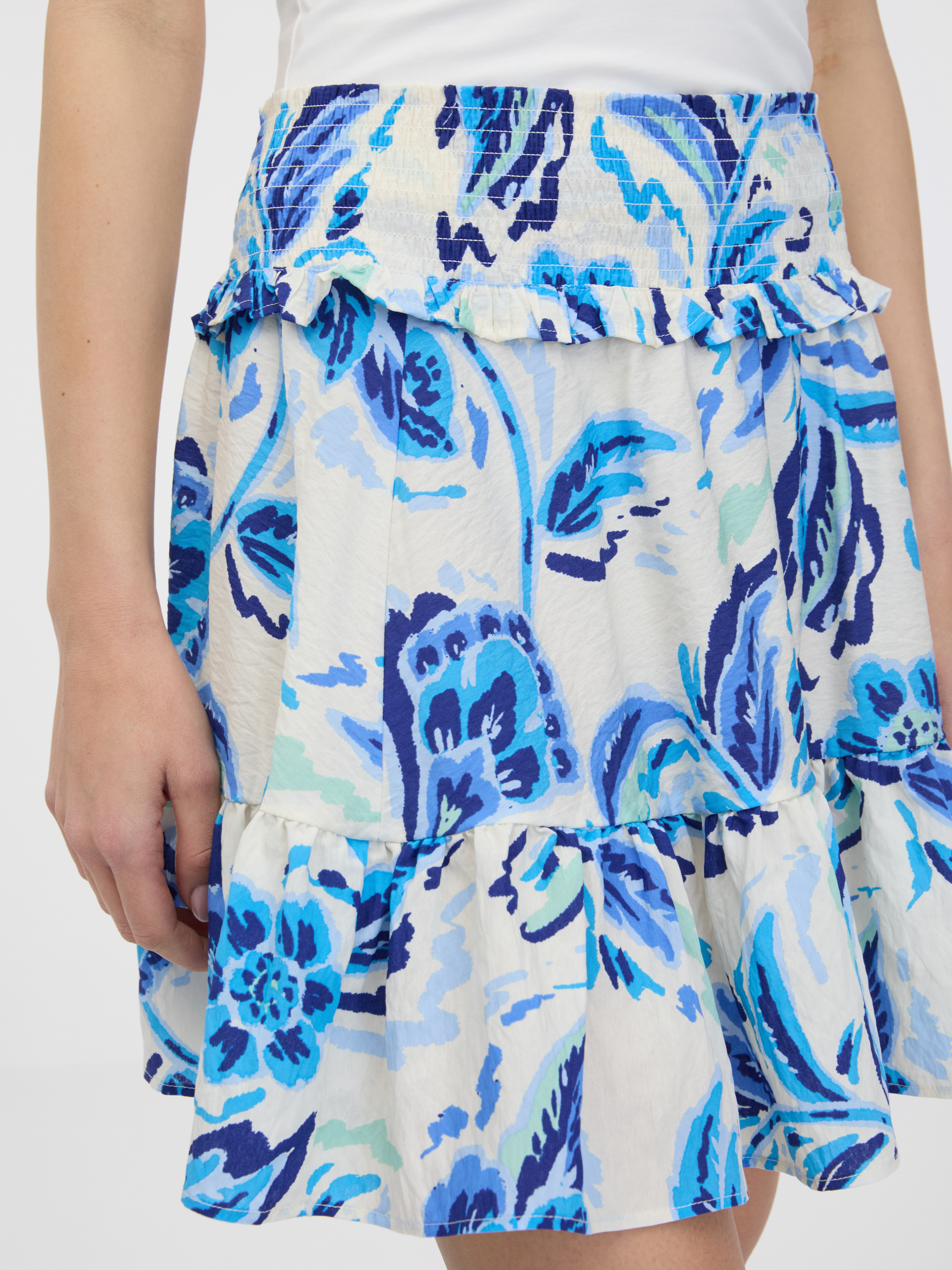 Orsay Blue women's floral skirt - Women's