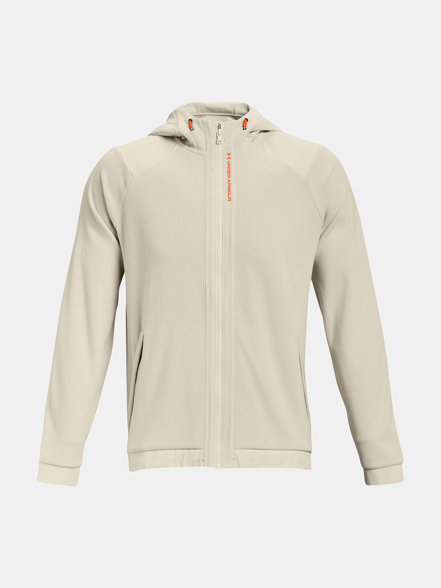 Under Armour Sweatshirt UA RUSH FLEECE FZ HOODIE-BRN - Mens