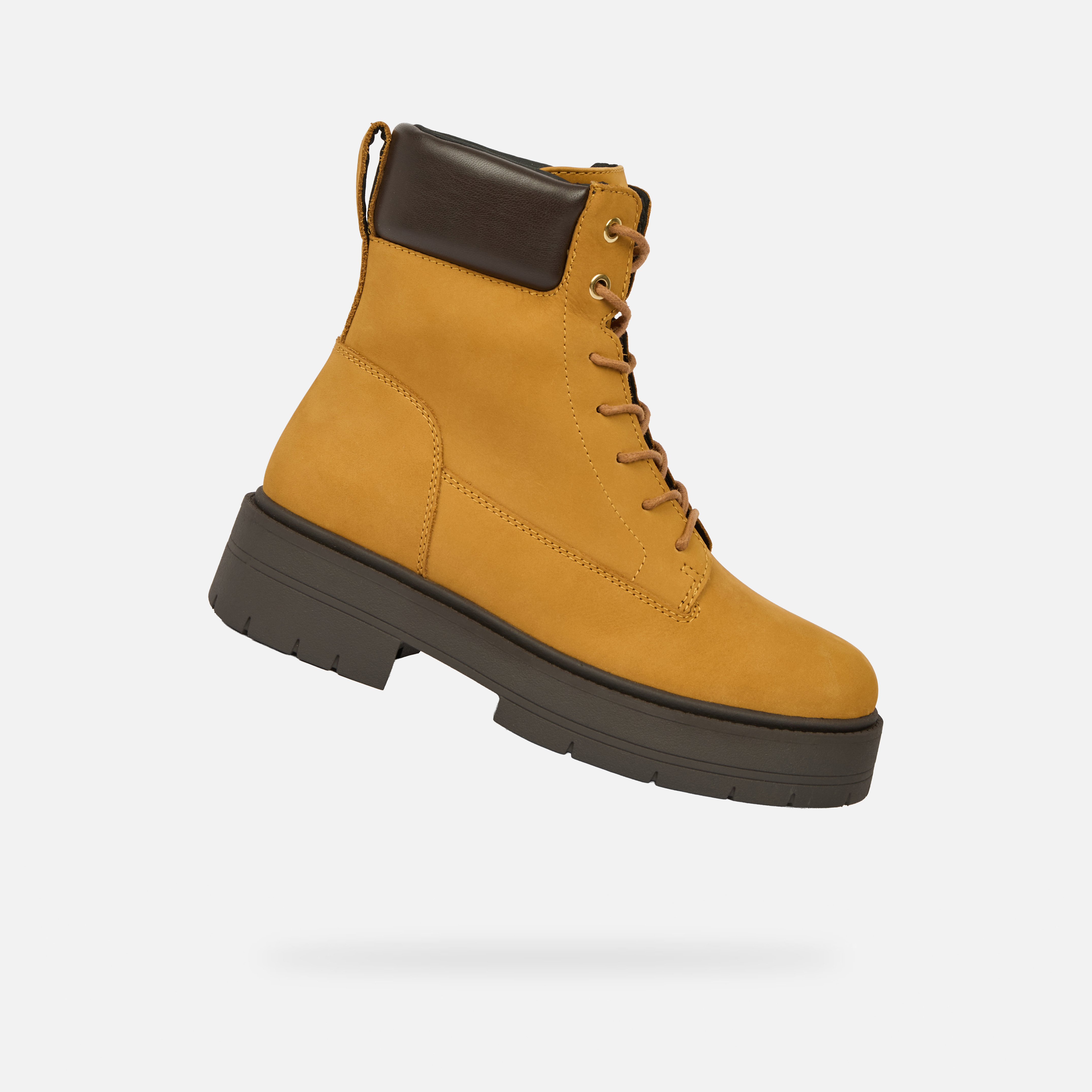 Yellow Womens Ankle Boots Geox Spherica EC7 - Womens