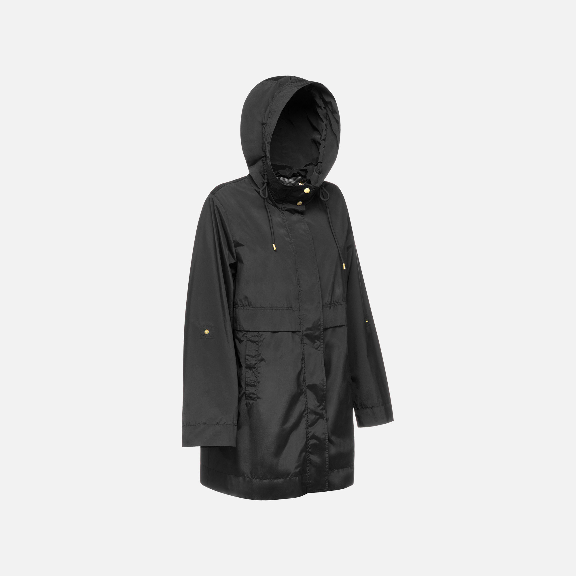 Black womens parka Geox Dandra - Womens