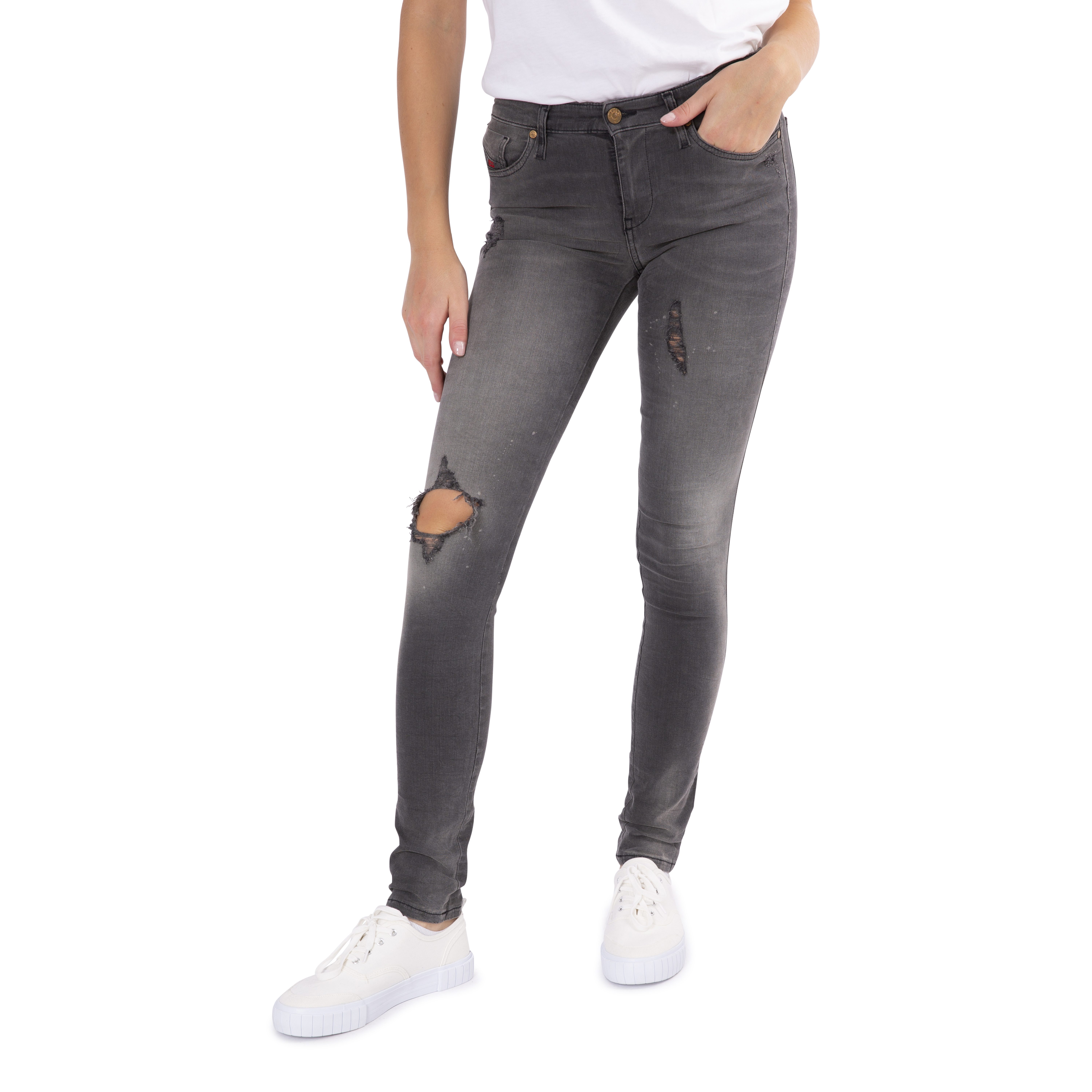 Levně Jeans Diesel Skinzee L. 32 Pantaloni