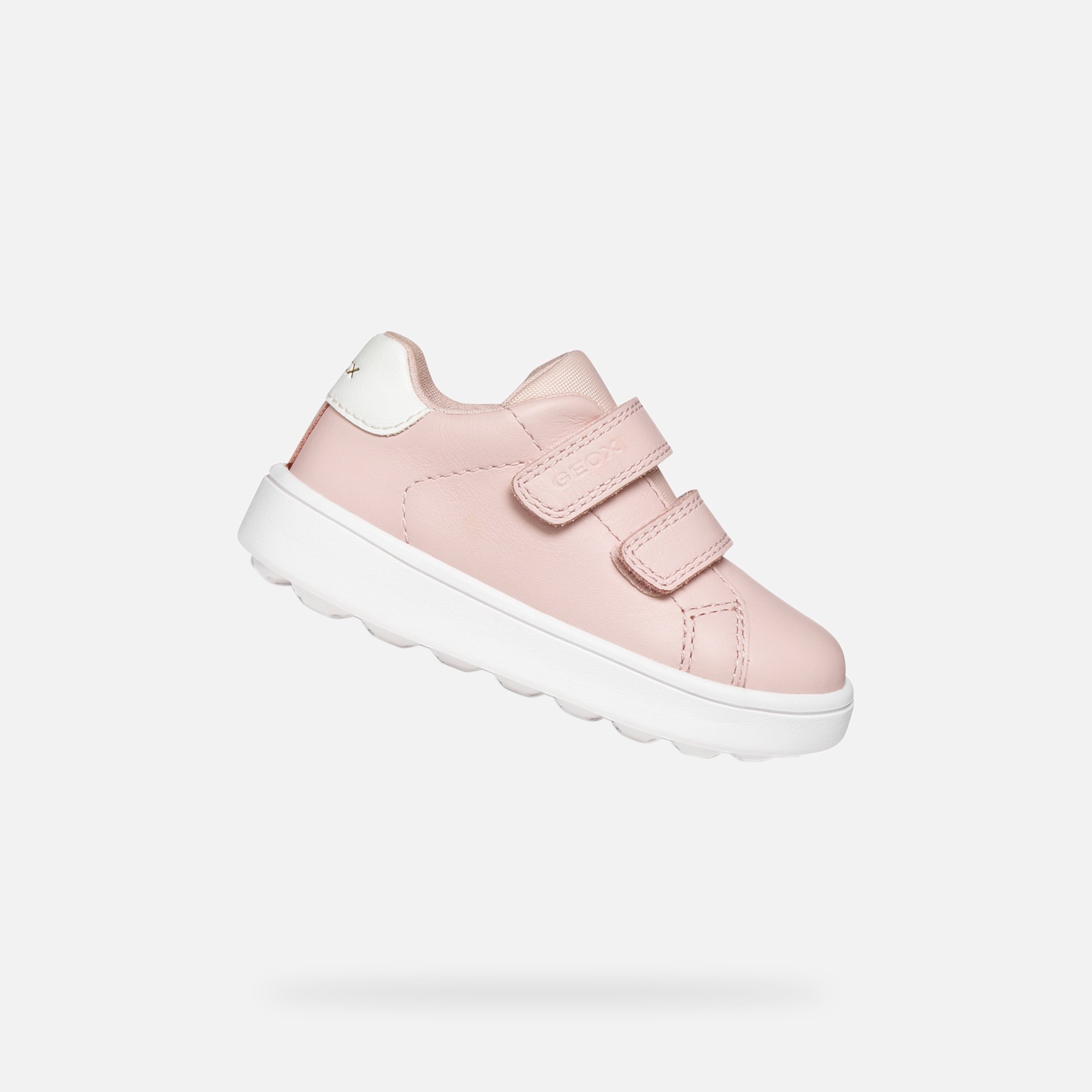 Pink Girls Geox Minicub Sneakers - Girls