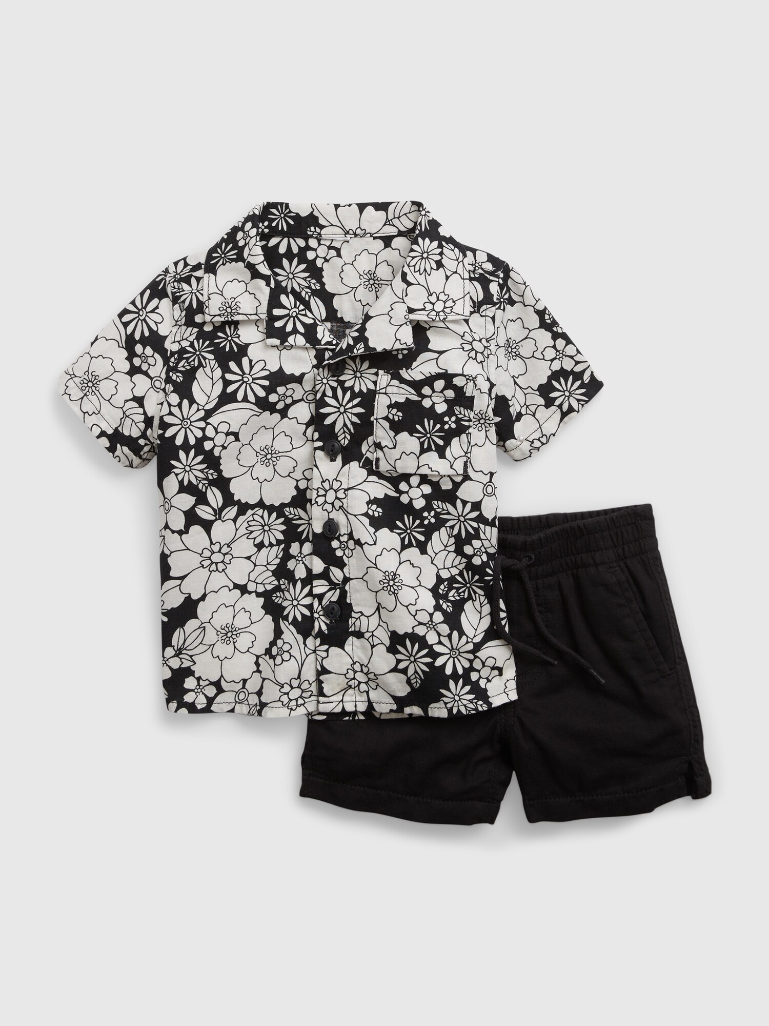 GAP Baby Floral Outfit Set - Boys