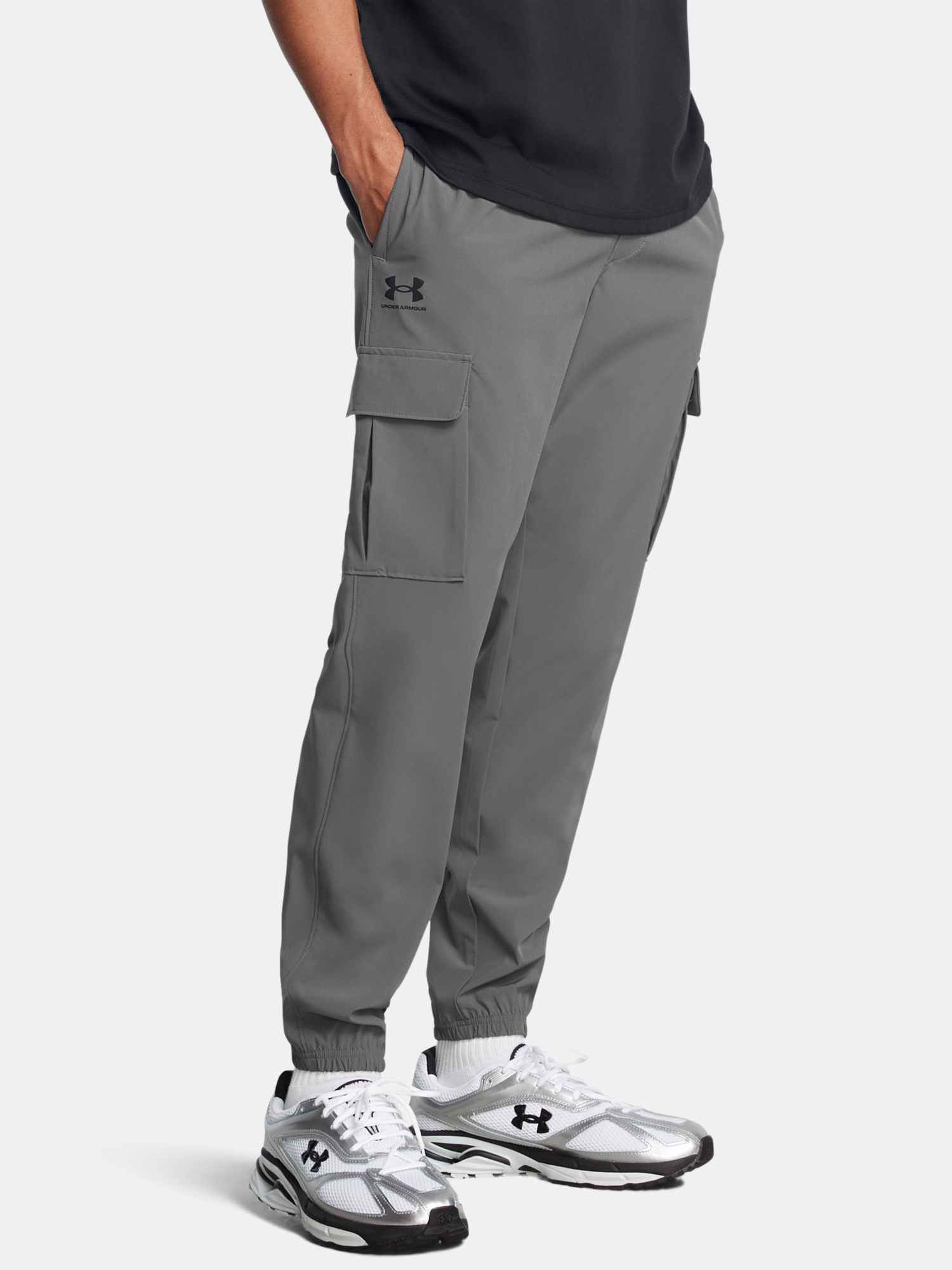 Men&#039;s sports pants Under Armour UA Vibe Woven Cargo Pants-GRY - Men&#039;s