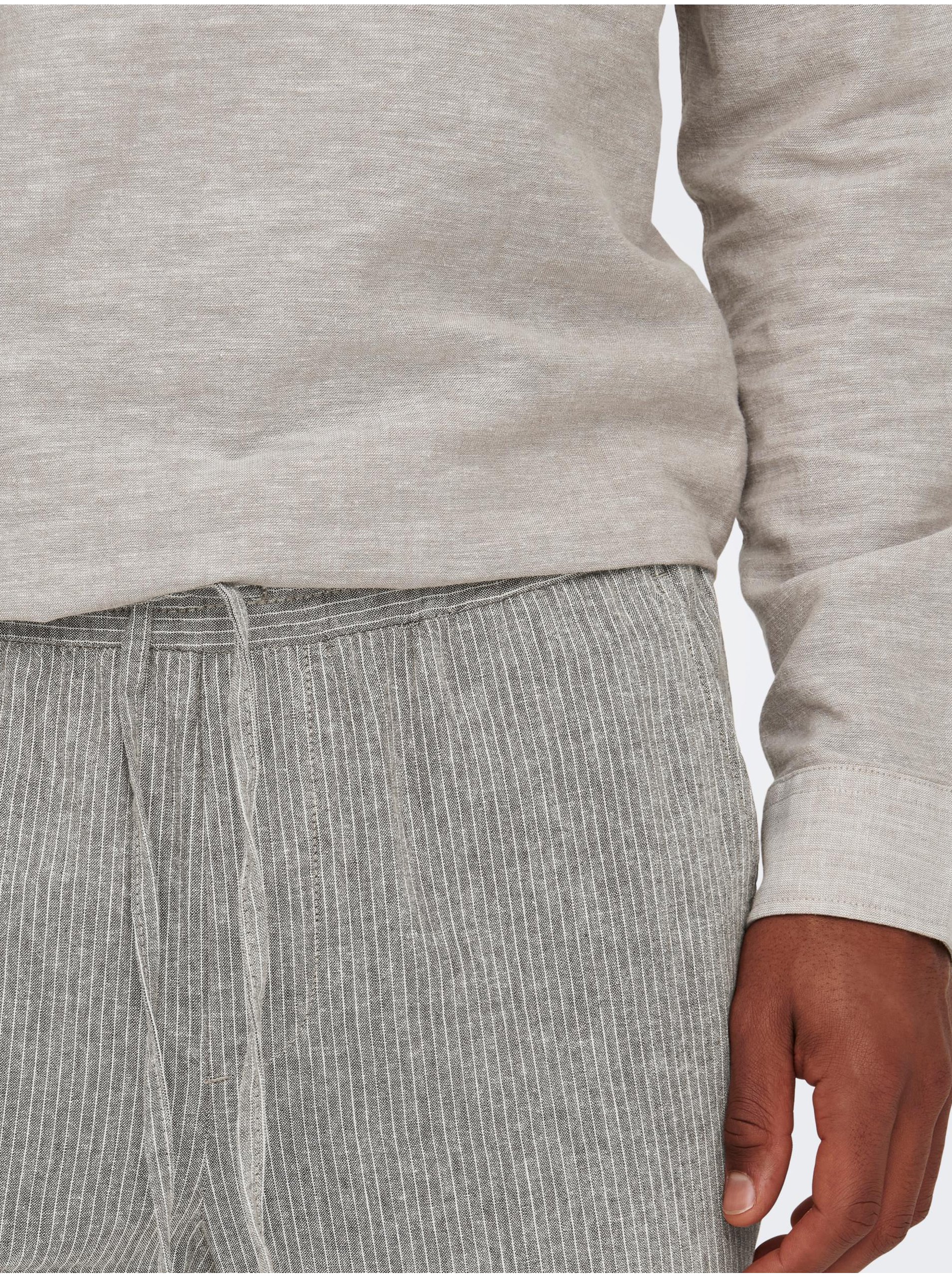 Pantaloni casual pentru barbati ONLY &amp; SONS - gri deschis