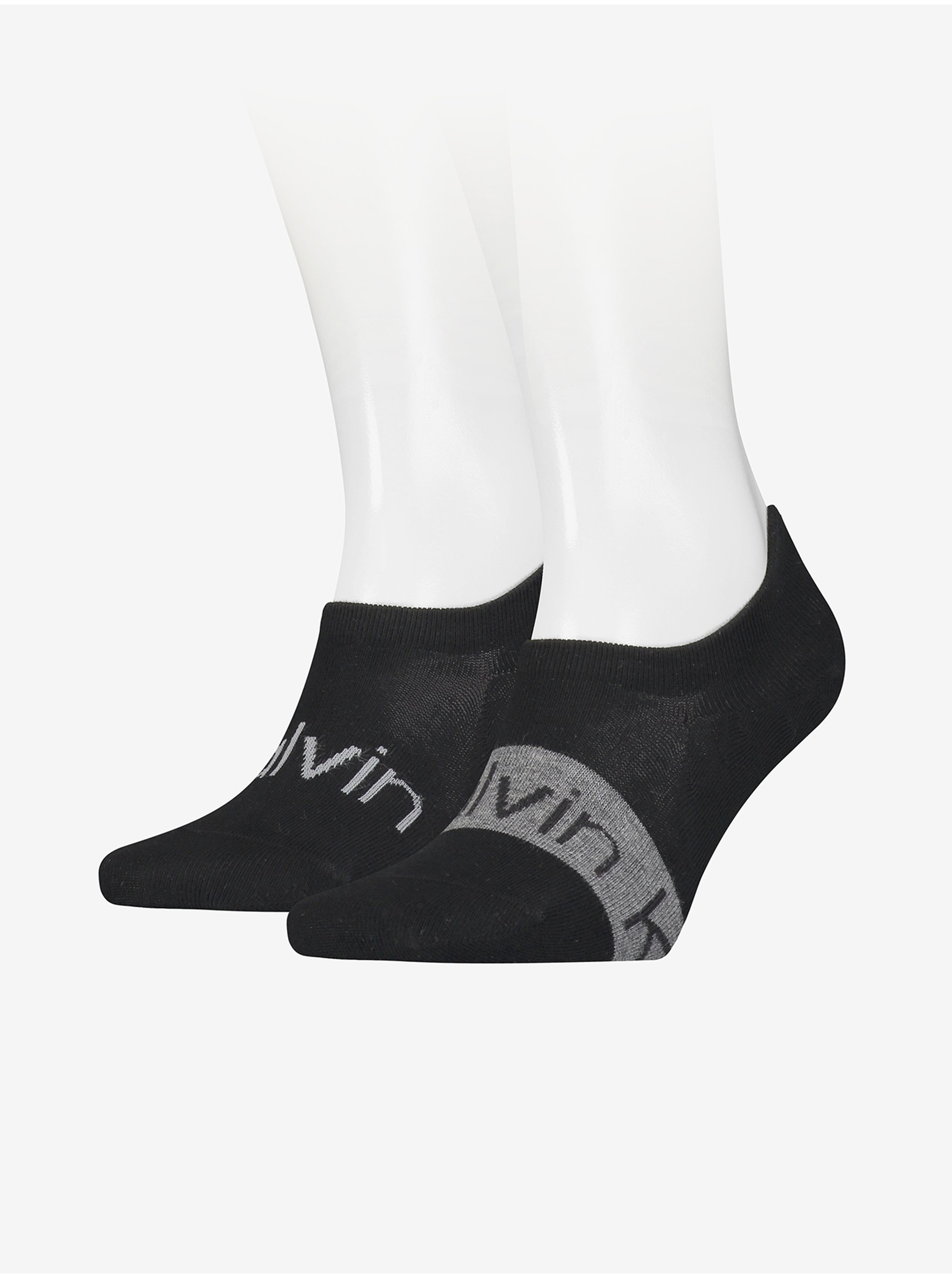 Sada dvou párů černých pánských ponožek Calvin Klein Underwear - Pánské