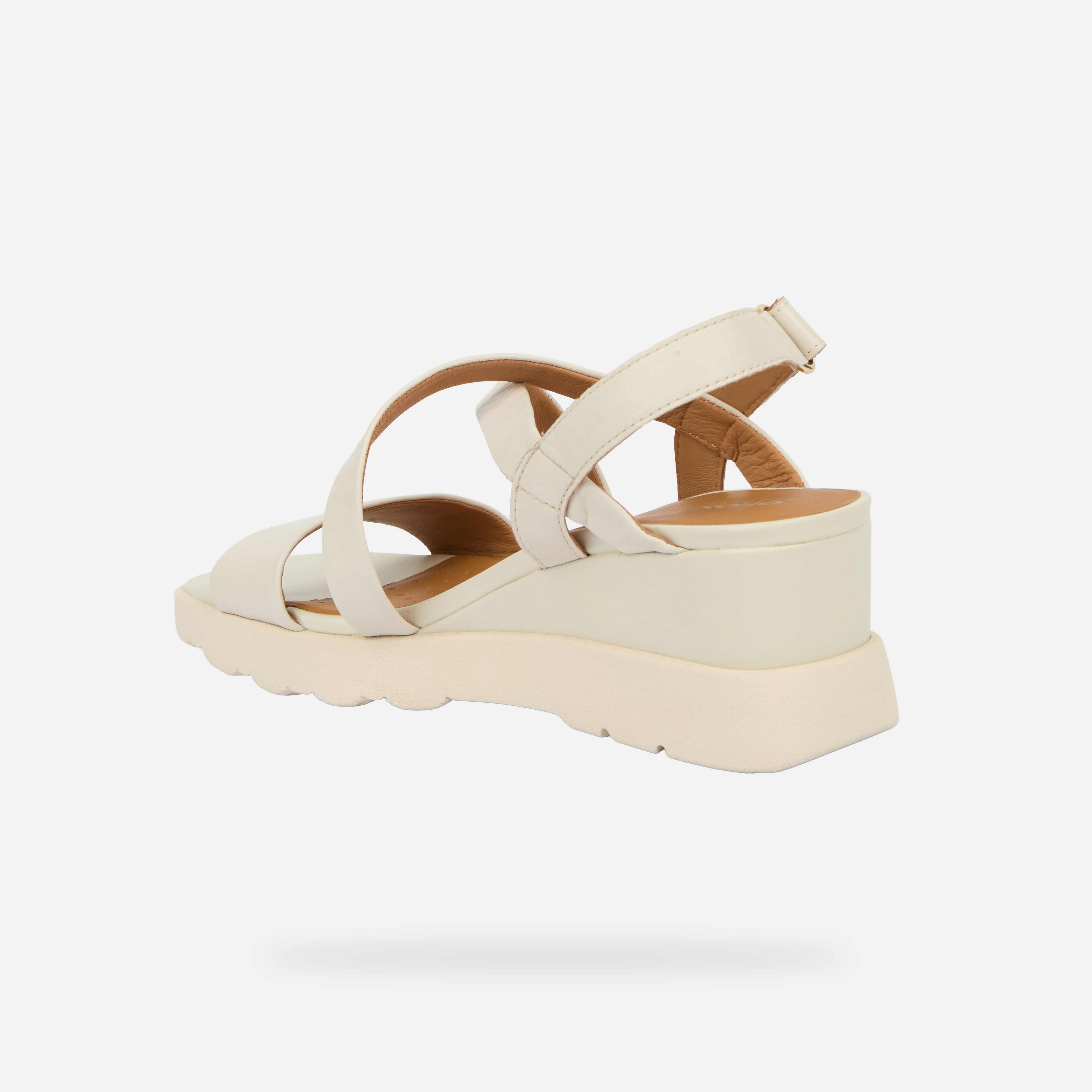 Sandale cu platformă Geox Spherica EC6 crem