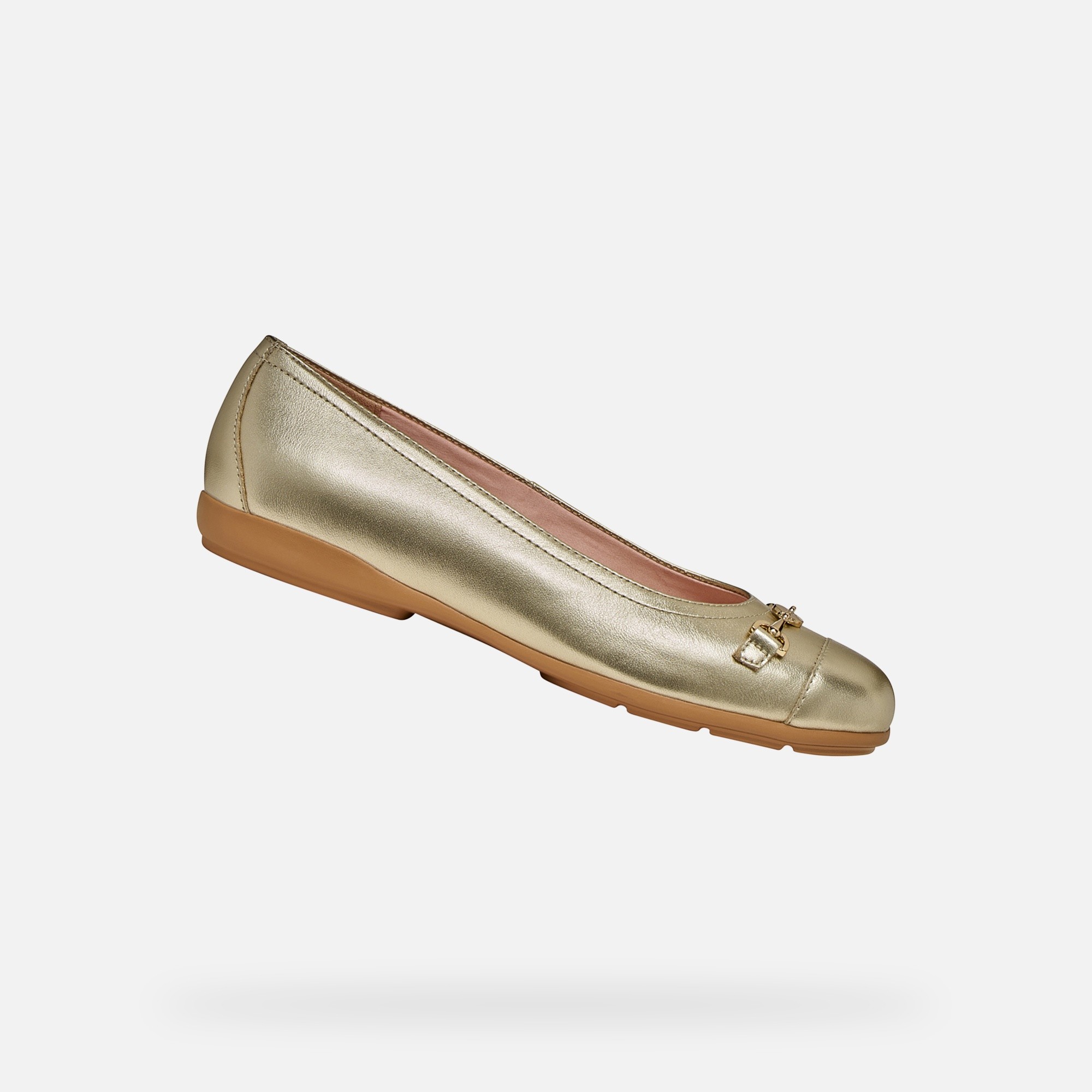 Gold women's ballet flats Geox Annytah - Women's