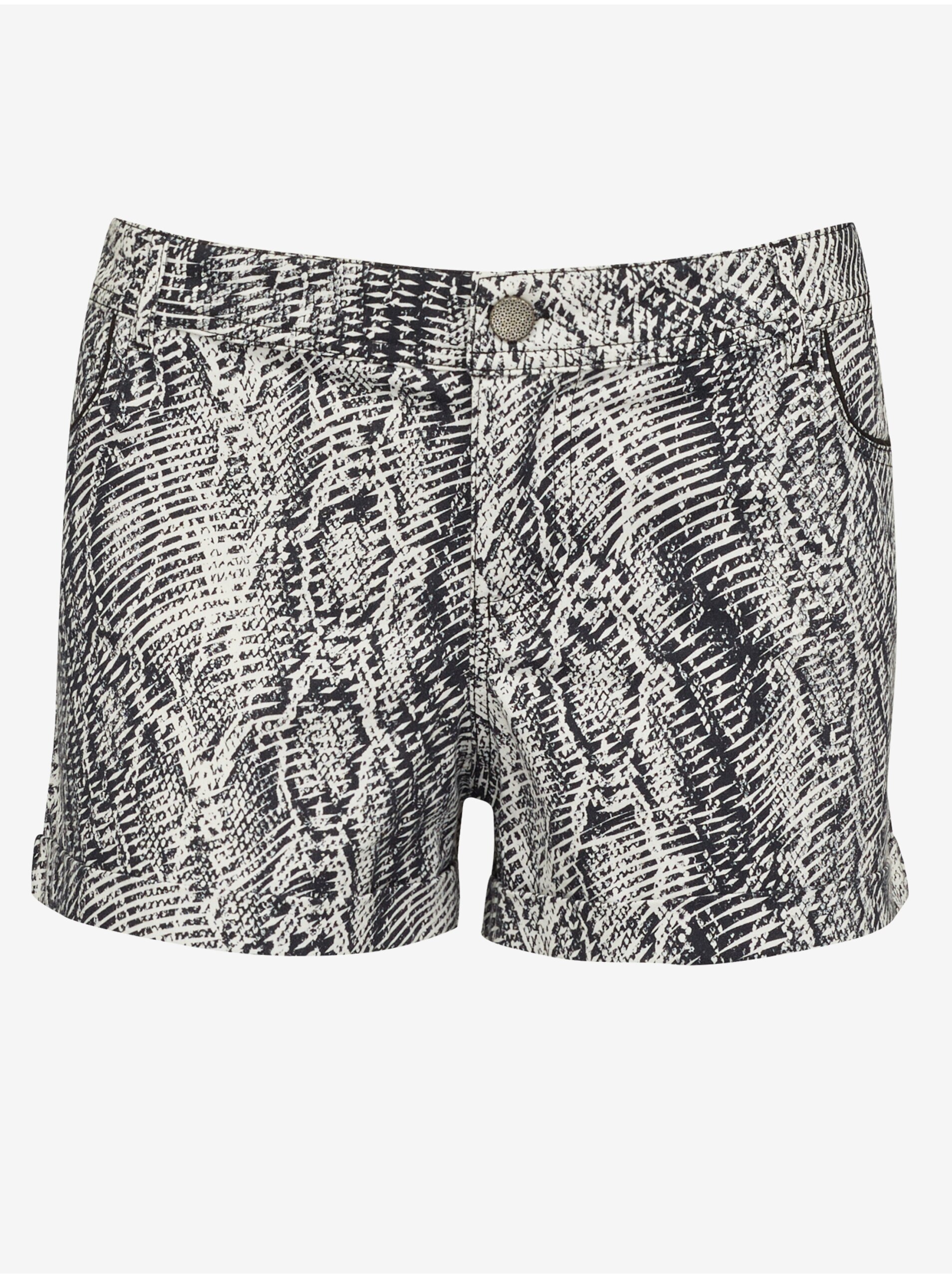 Black And White Patterned Shorts CAMAIEU - Women's