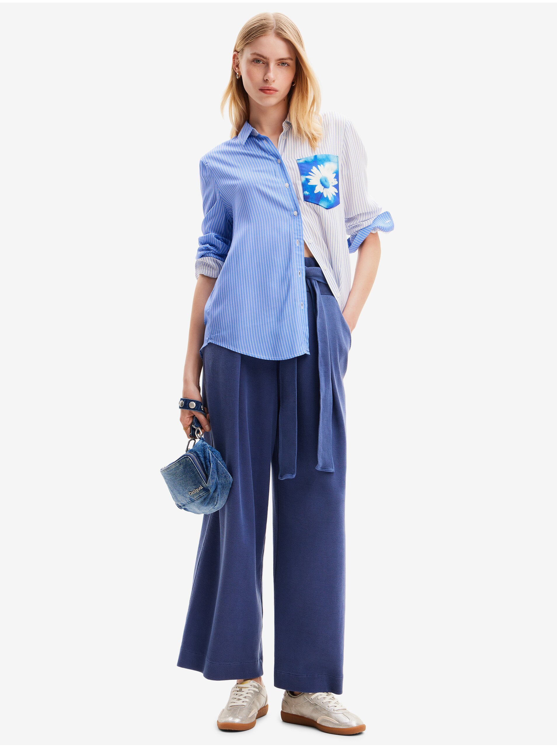 pentru femei Desigual - albastru, alb