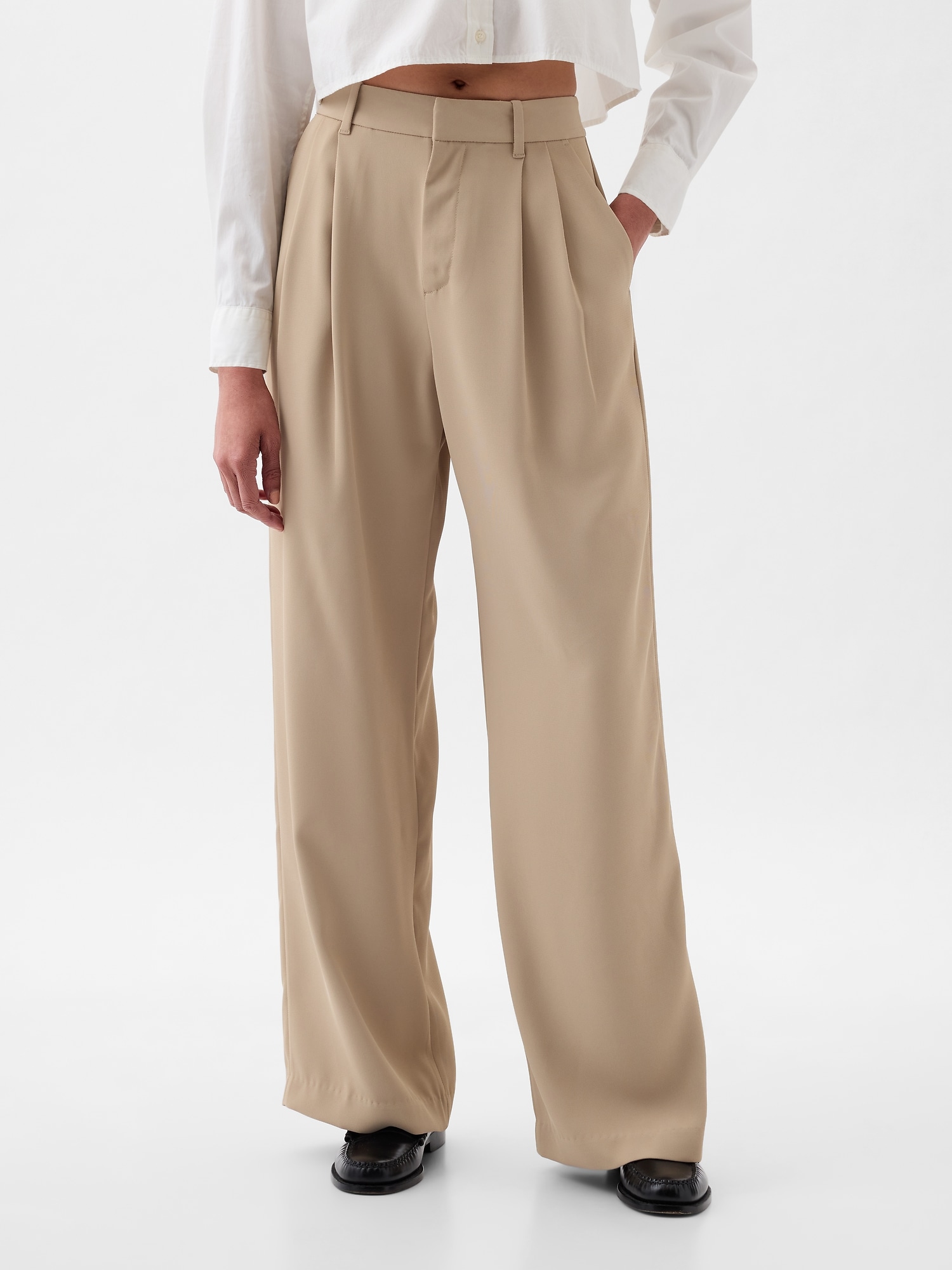 Pantaloni chino pentru femei GAP - bej