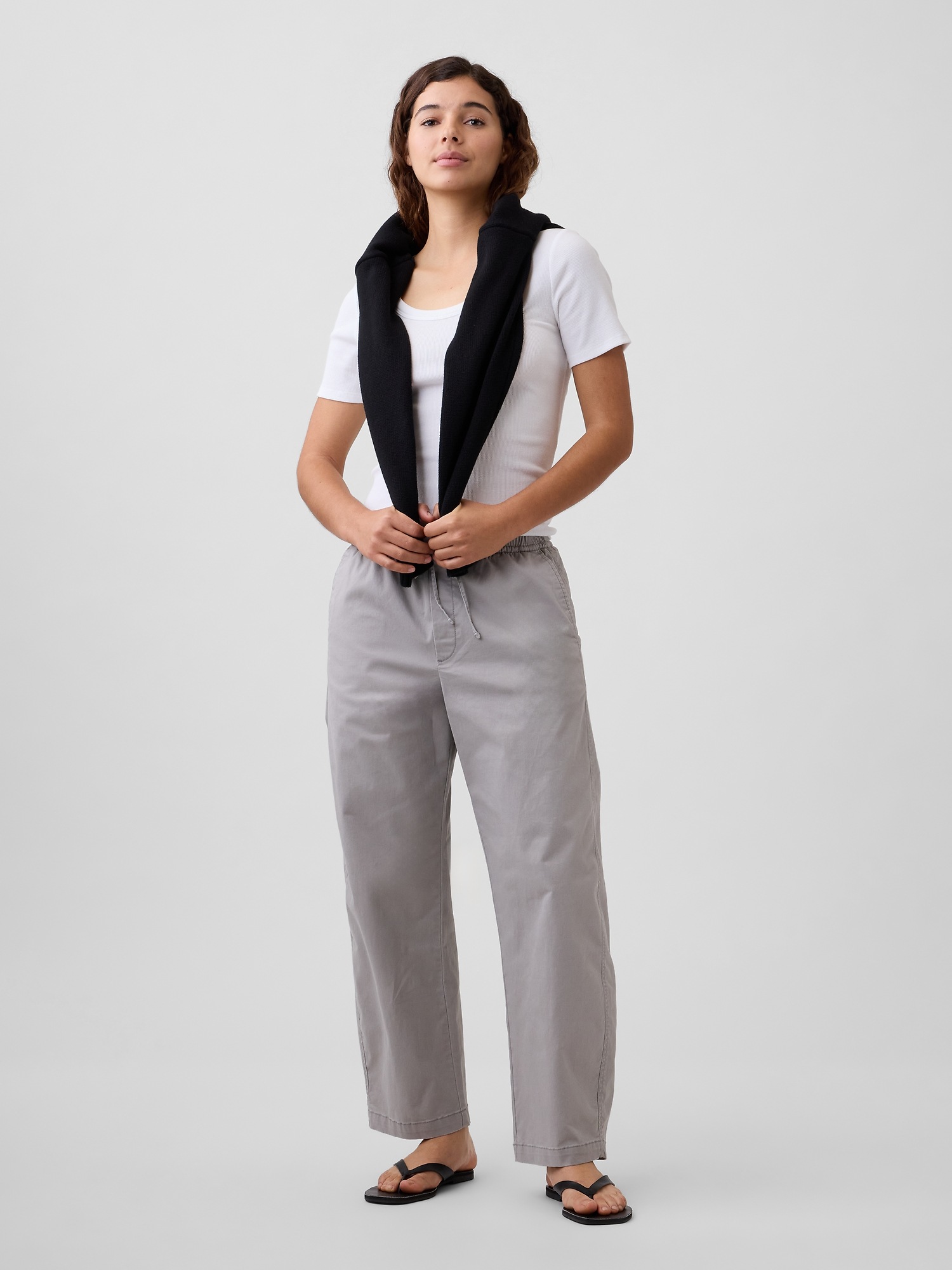 GAP Khaki Trousers High Rise Easy Barrel - Ladies