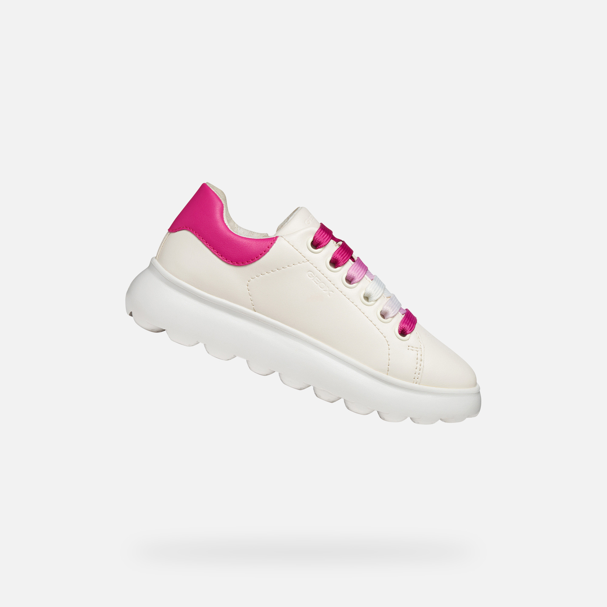 White Girls Geox Puffypop Sneakers - Girls