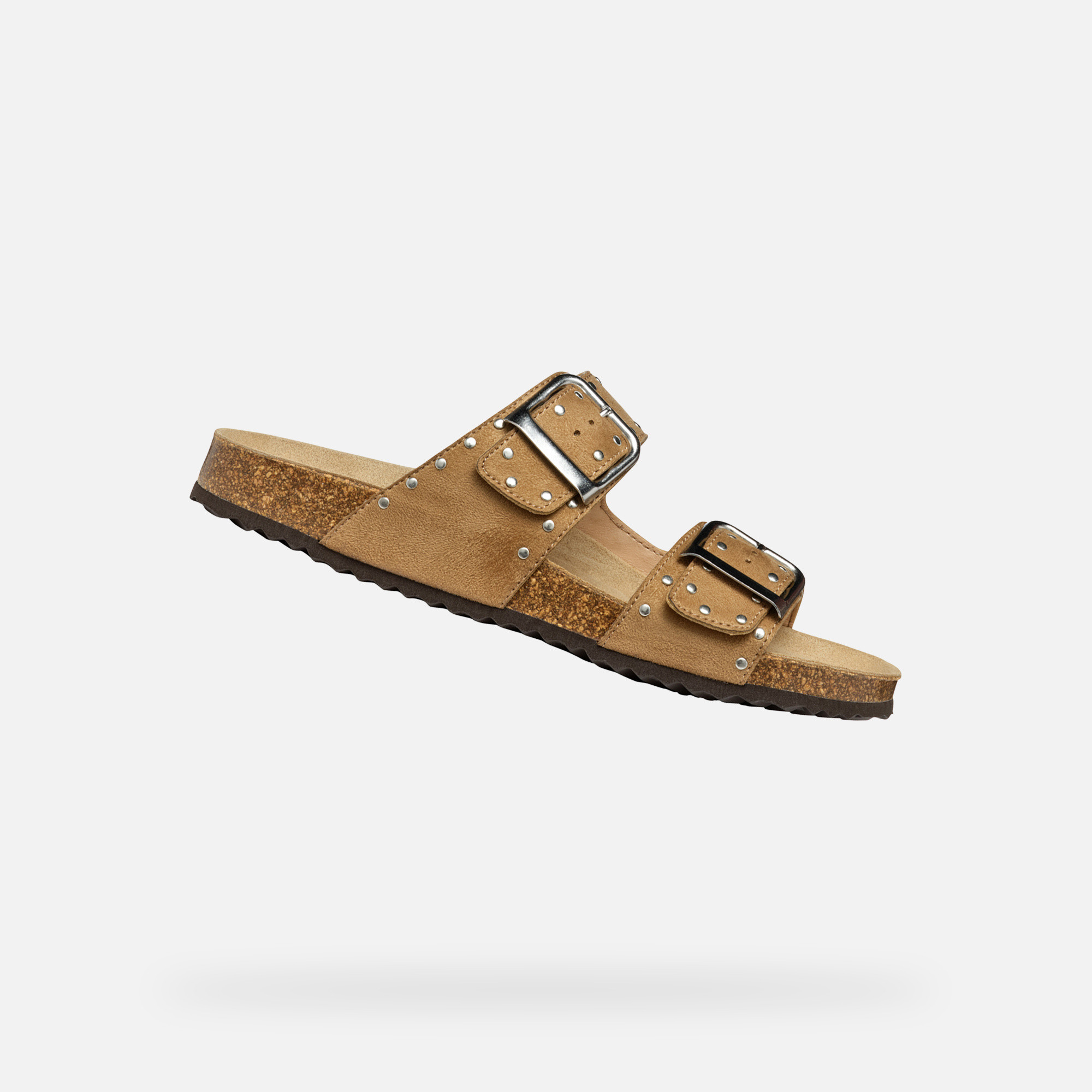 Cream women's slippers Geox Brionia R - Women's