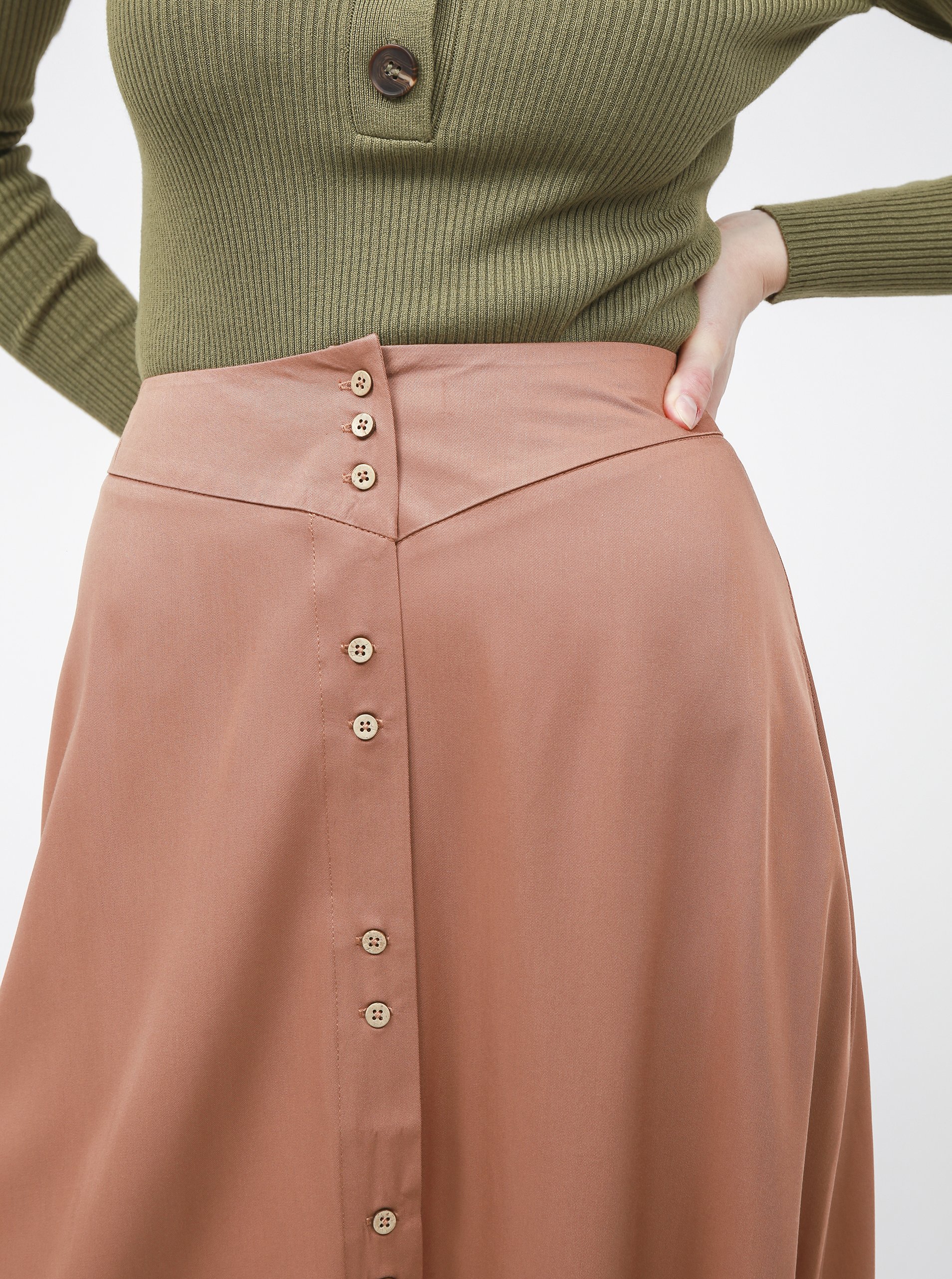 Brown skirt VILA Morose - Women