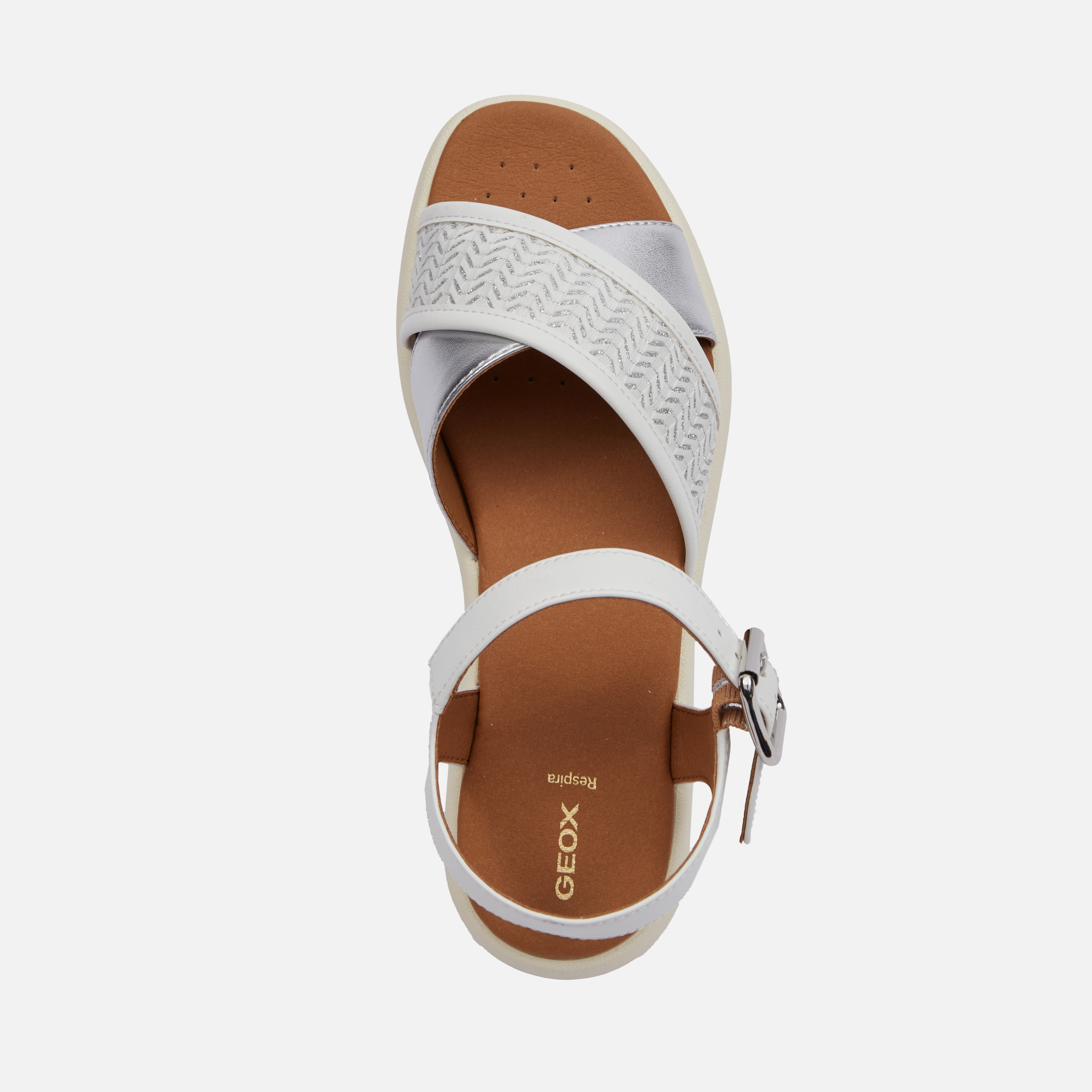 White women&#039;s sandals Geox Camalei - Women&#039;s