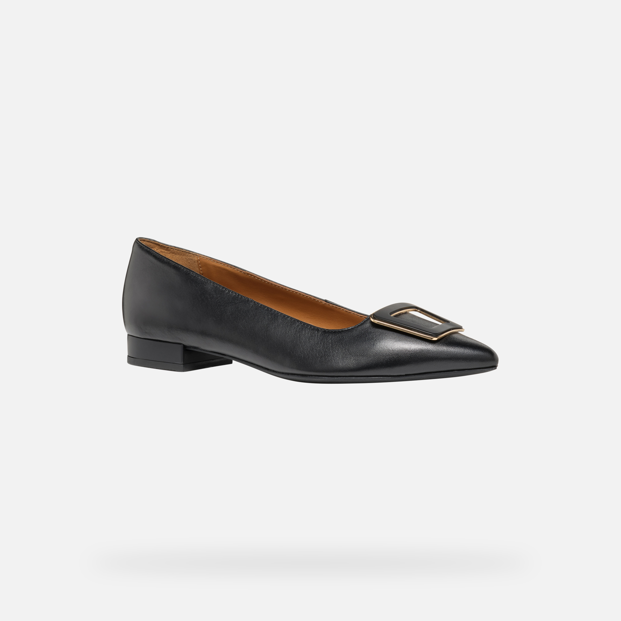 Black women&#039;s ballet flats Geox Charyssa - Women&#039;s